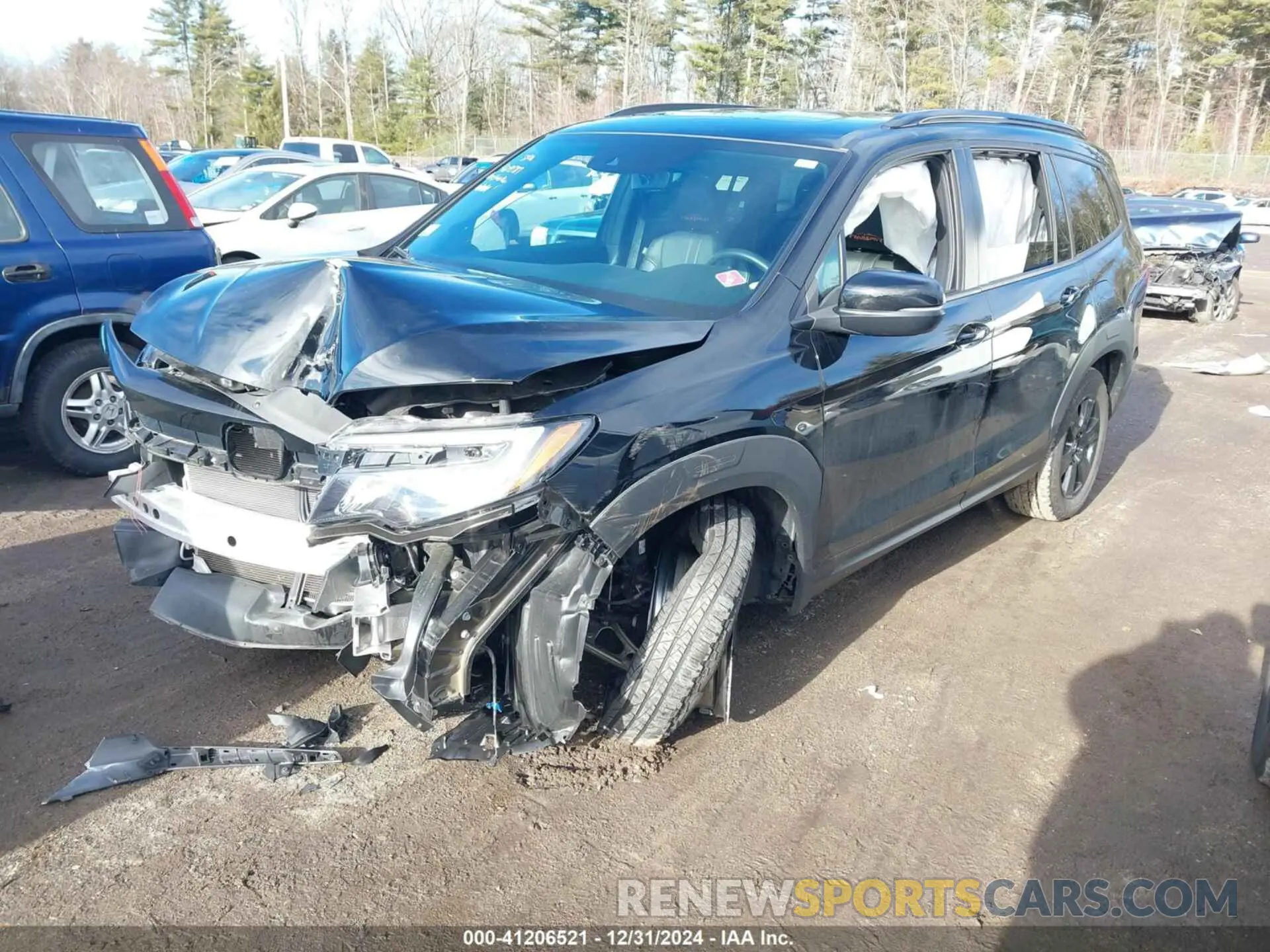 2 fotografías del automóvil dañado 5FNYF6H87NB096846 HONDA PILOT 2022