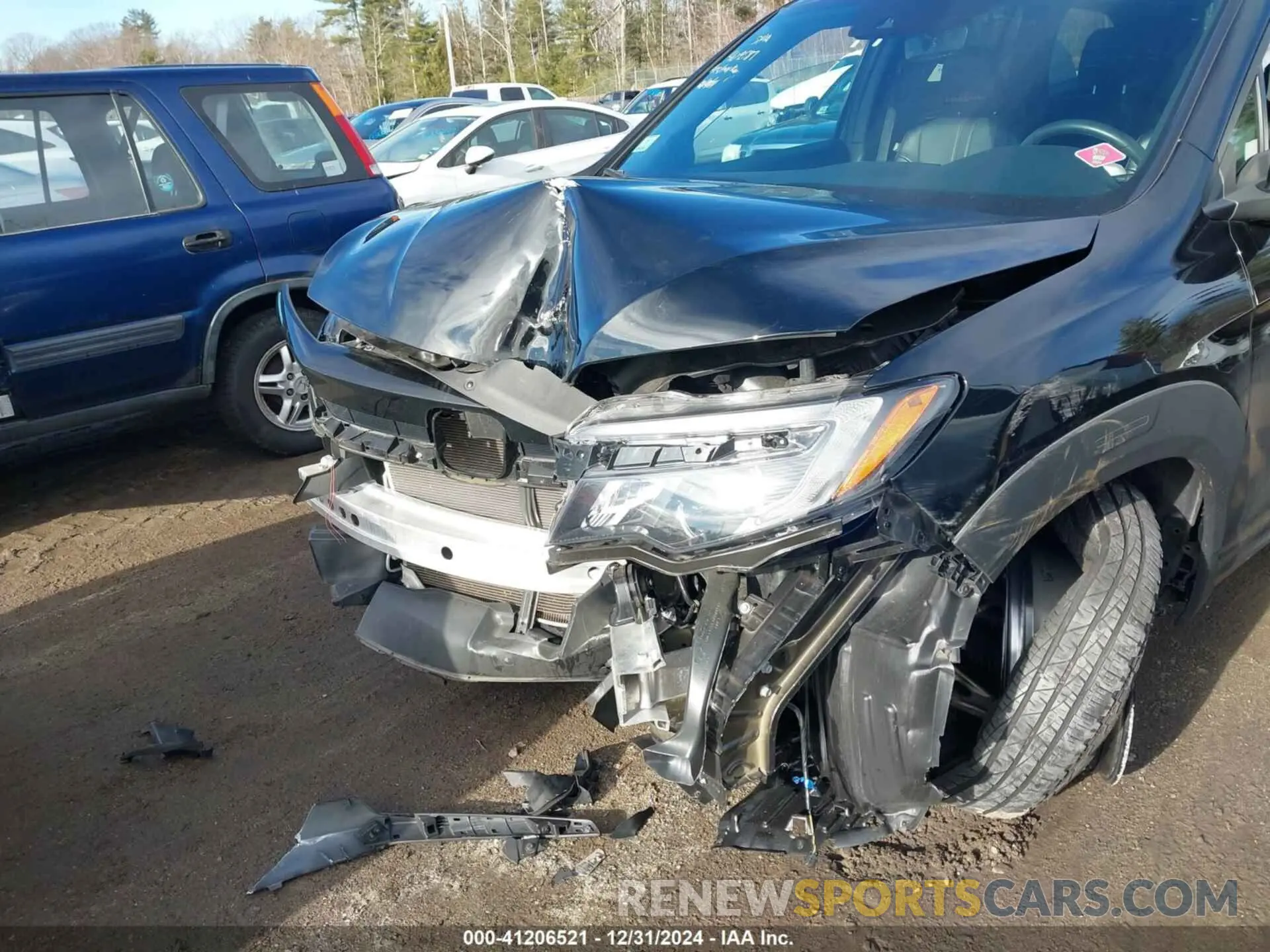 6 fotografías del automóvil dañado 5FNYF6H87NB096846 HONDA PILOT 2022