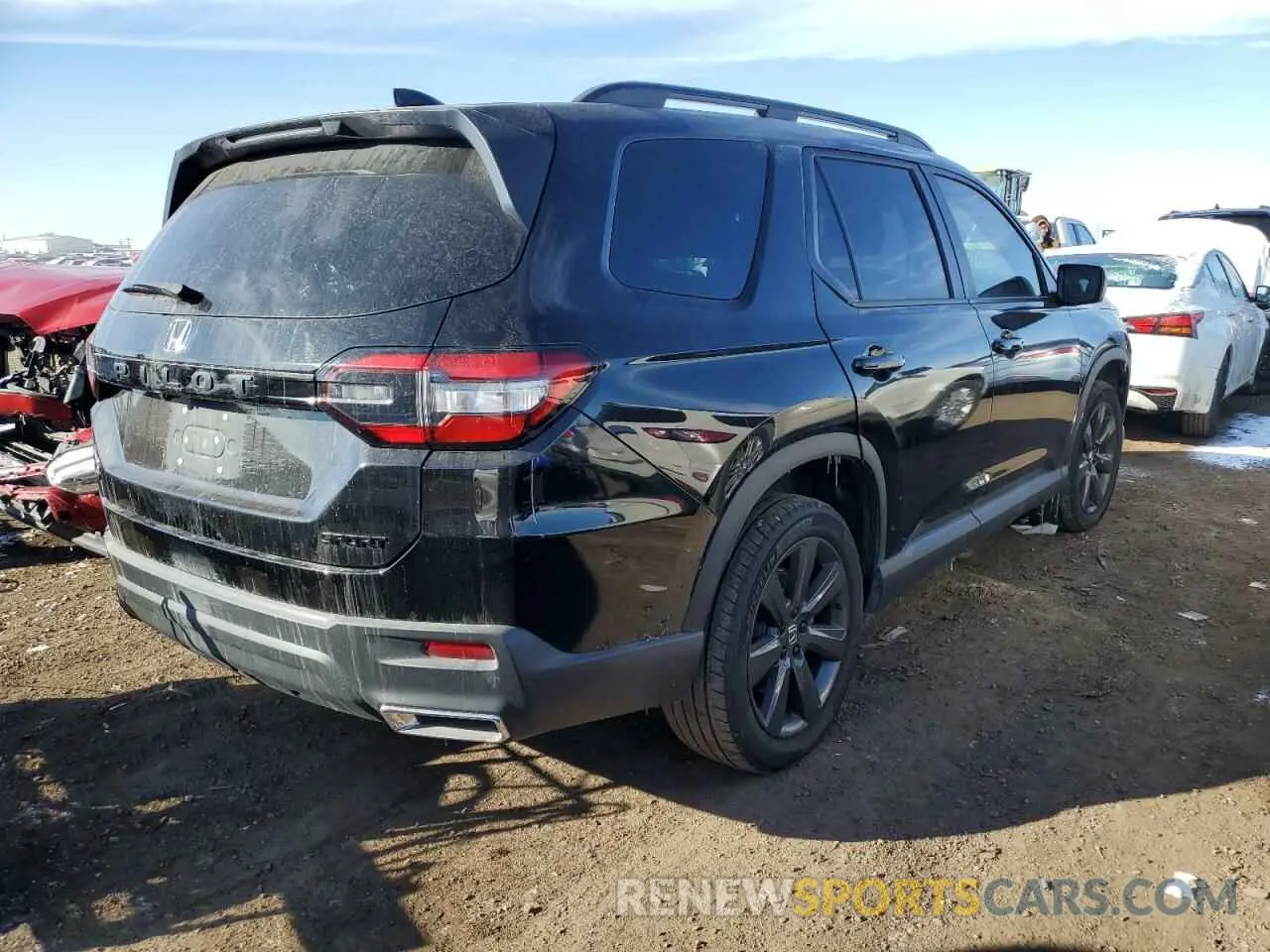 3 fotografías del automóvil dañado 5FNYG1H33PB003487 HONDA PILOT 2023