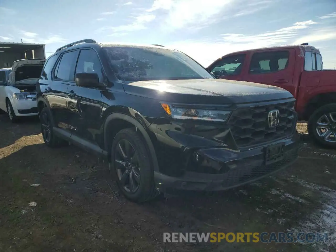 4 fotografías del automóvil dañado 5FNYG1H33PB003487 HONDA PILOT 2023