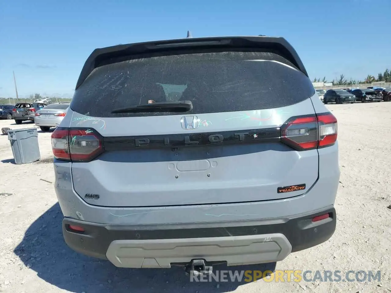 6 fotografías del automóvil dañado 5FNYG1H63PB057270 HONDA PILOT 2023