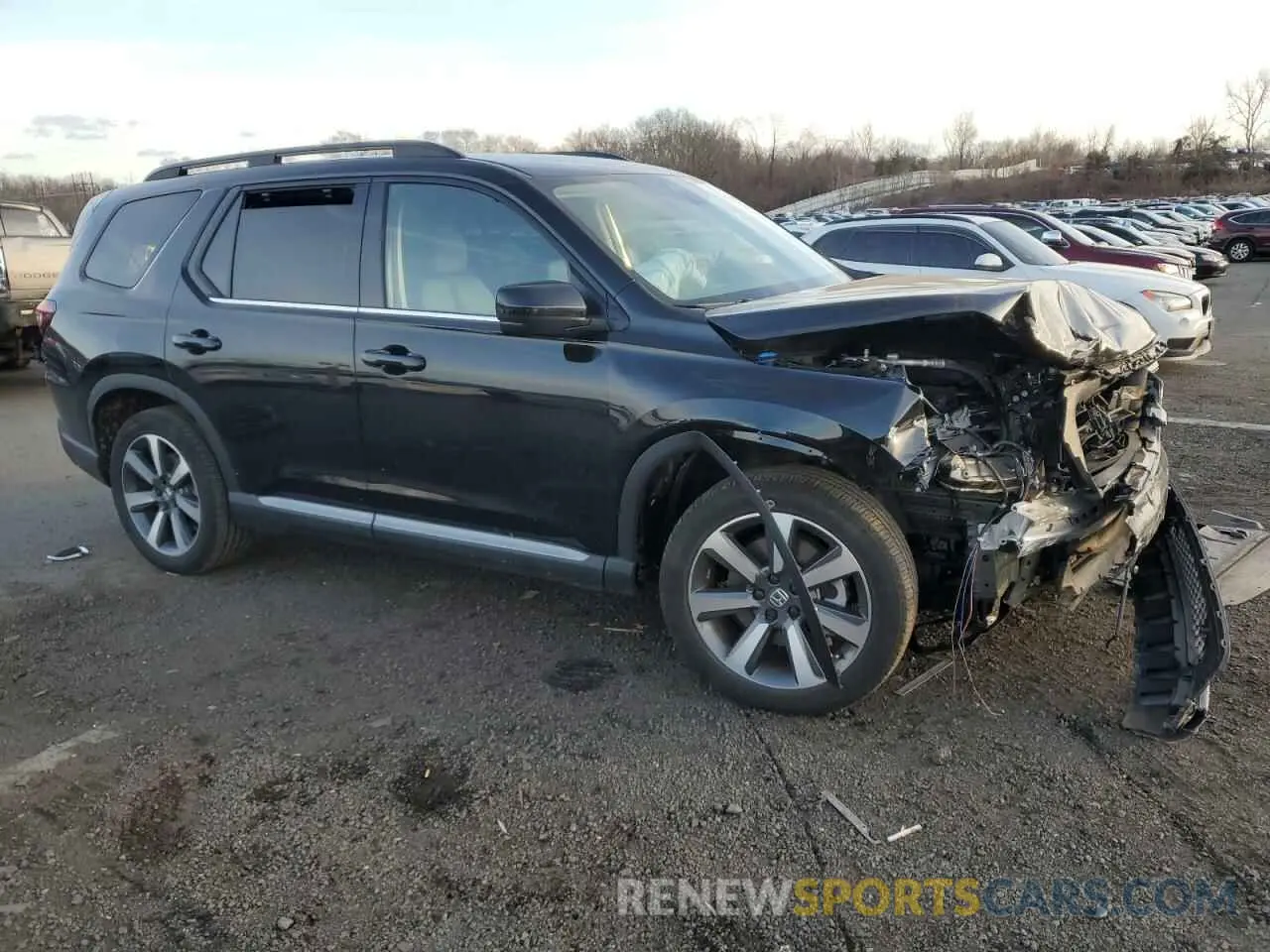 4 fotografías del automóvil dañado 5FNYG1H76PB023316 HONDA PILOT 2023