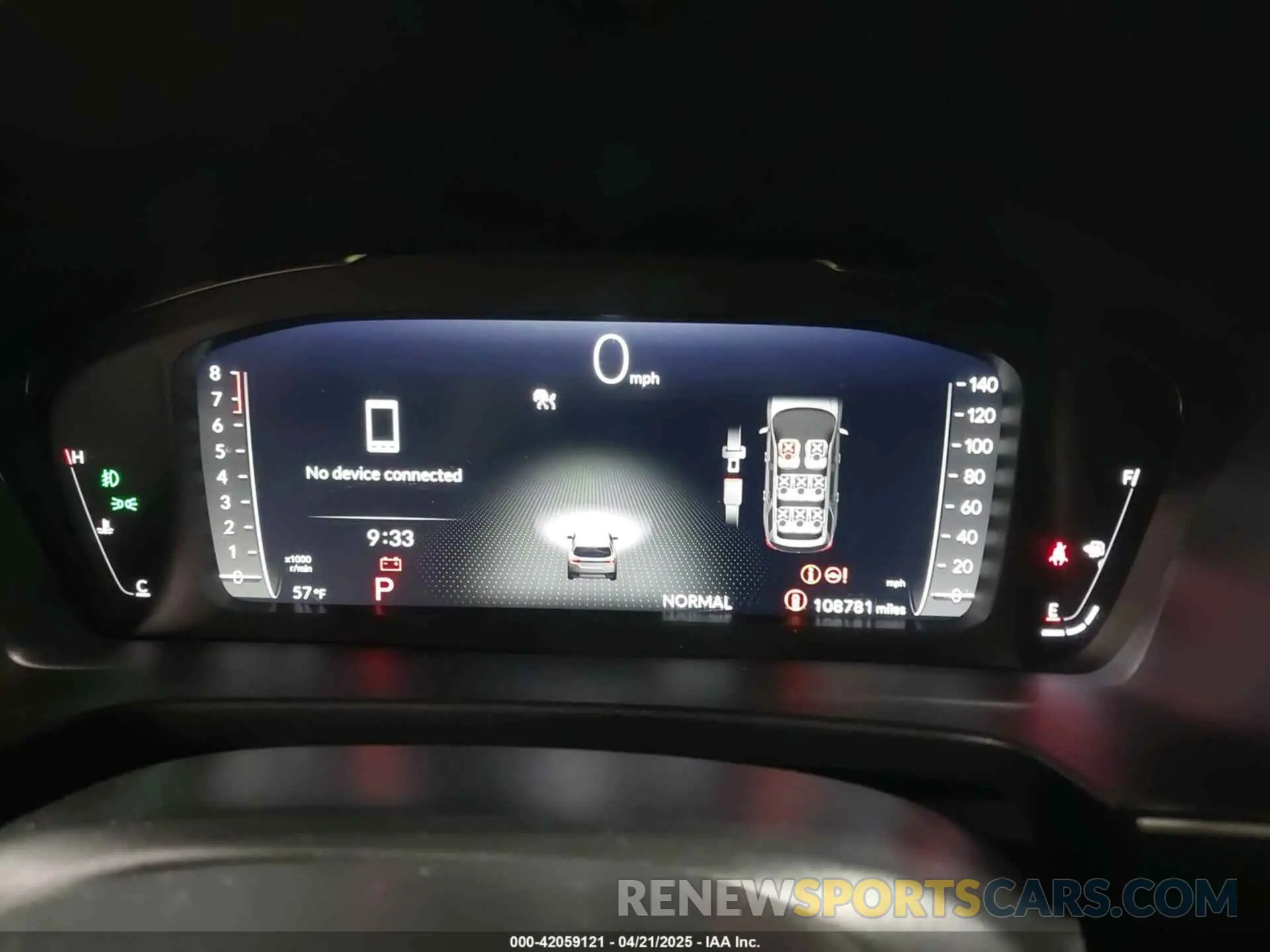 7 fotografías del automóvil dañado 5FNYG1H80PB026995 HONDA PILOT 2023