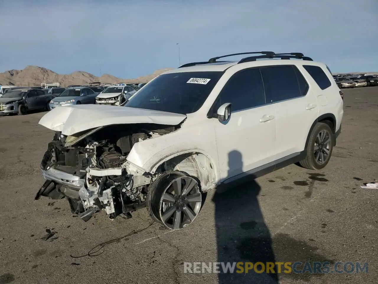 1 fotografías del automóvil dañado 5FNYG1H80PB043716 HONDA PILOT 2023