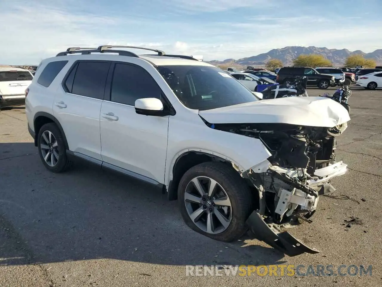 4 fotografías del automóvil dañado 5FNYG1H80PB043716 HONDA PILOT 2023