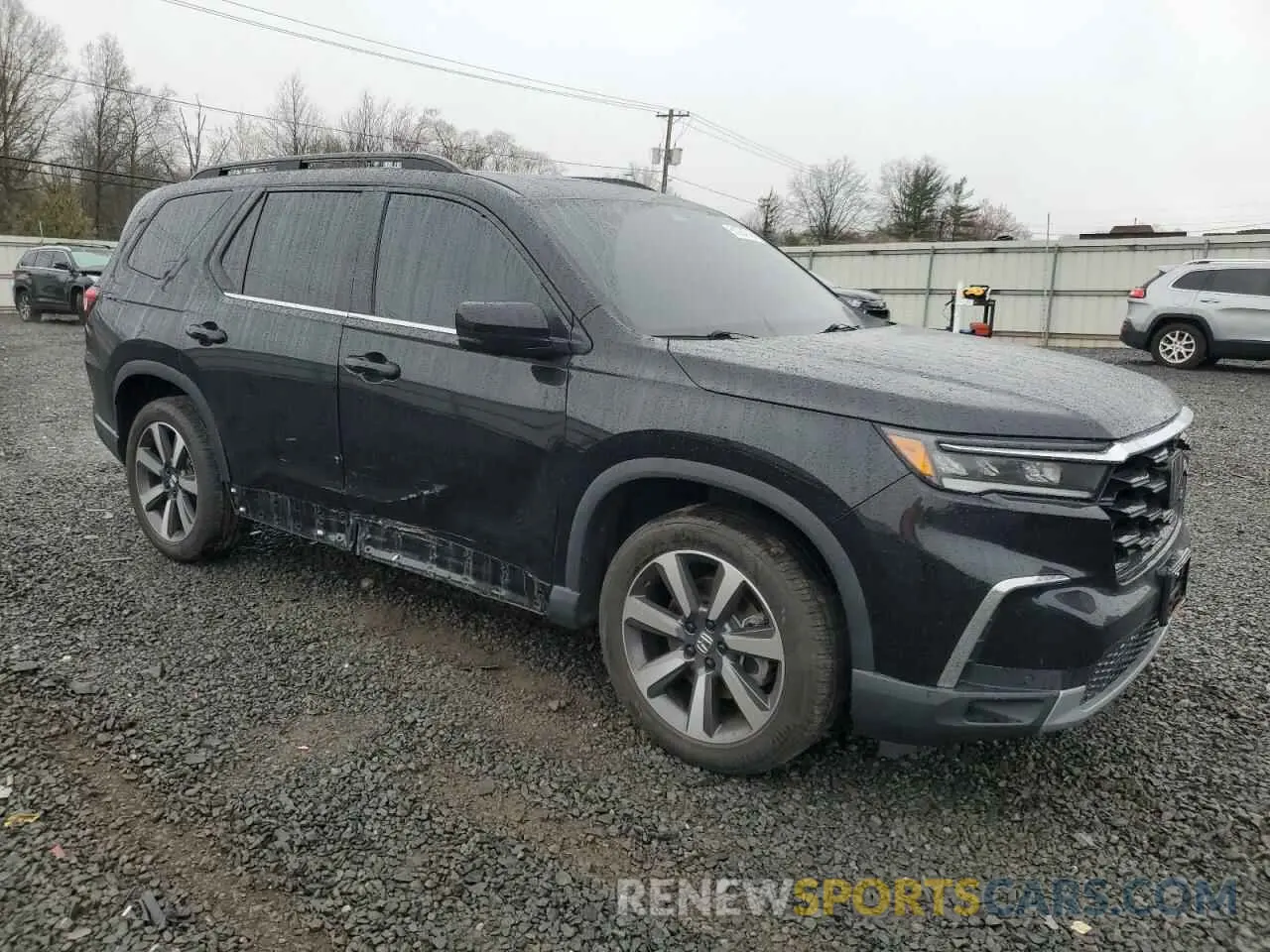 4 fotografías del automóvil dañado 5FNYG1H84PB008984 HONDA PILOT 2023