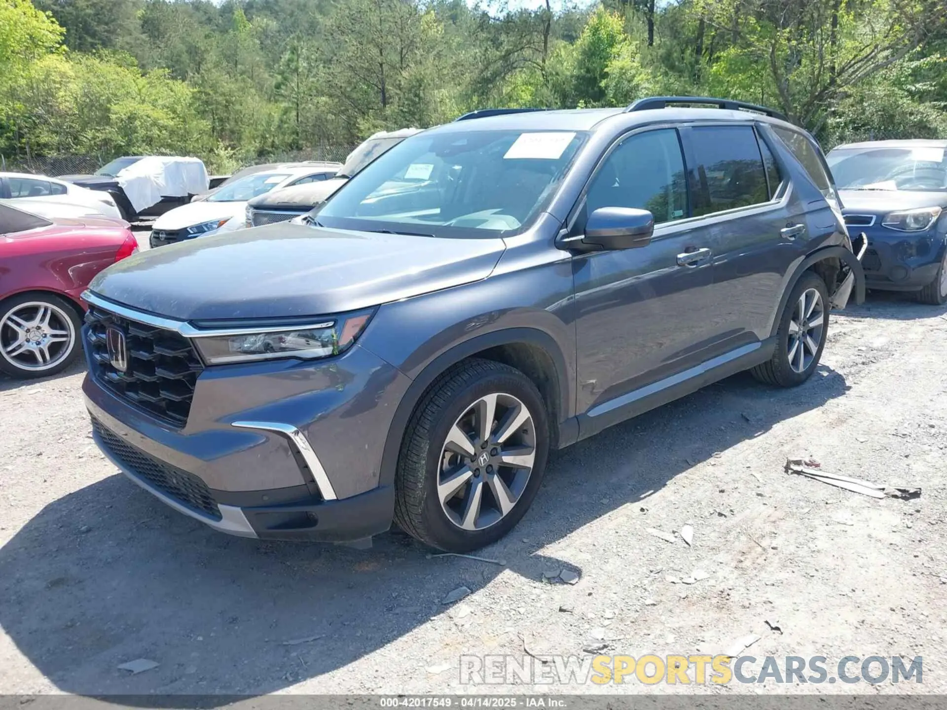 2 fotografías del automóvil dañado 5FNYG1H85PB035840 HONDA PILOT 2023