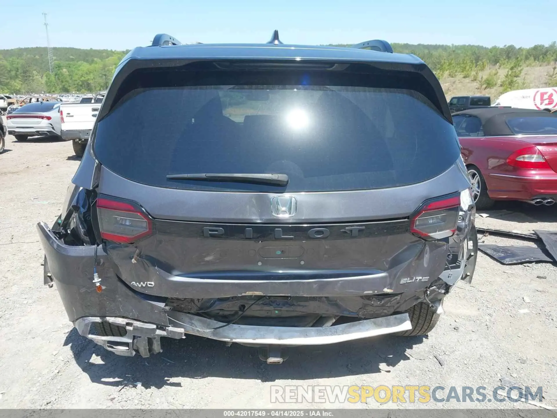 6 fotografías del automóvil dañado 5FNYG1H85PB035840 HONDA PILOT 2023
