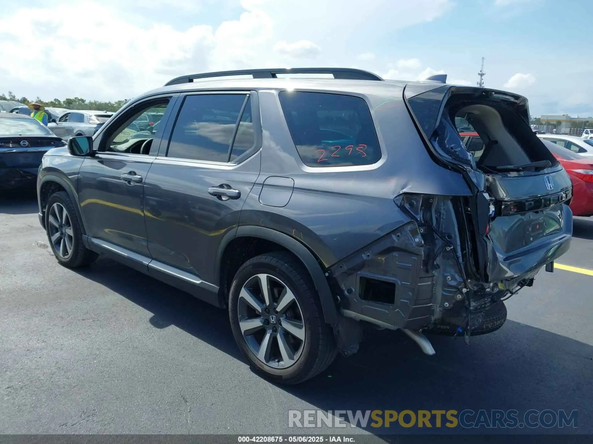 3 fotografías del automóvil dañado 5FNYG2H71PB012374 HONDA PILOT 2023