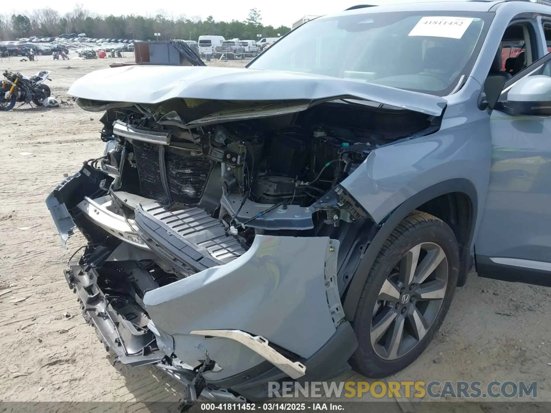 6 fotografías del automóvil dañado 5FNYG2H73PB000968 HONDA PILOT 2023