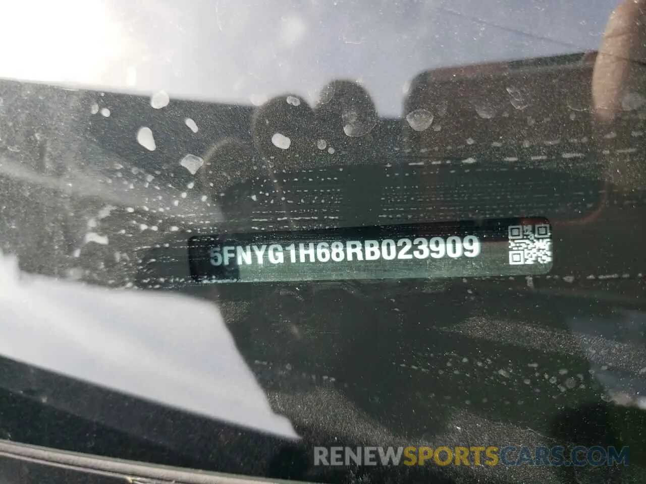 13 fotografías del automóvil dañado 5FNYG1H68RB023909 HONDA PILOT 2024