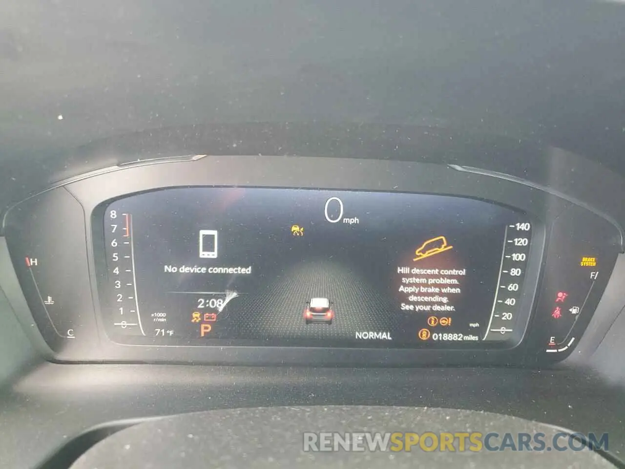 9 fotografías del automóvil dañado 5FNYG1H83RB016898 HONDA PILOT 2024