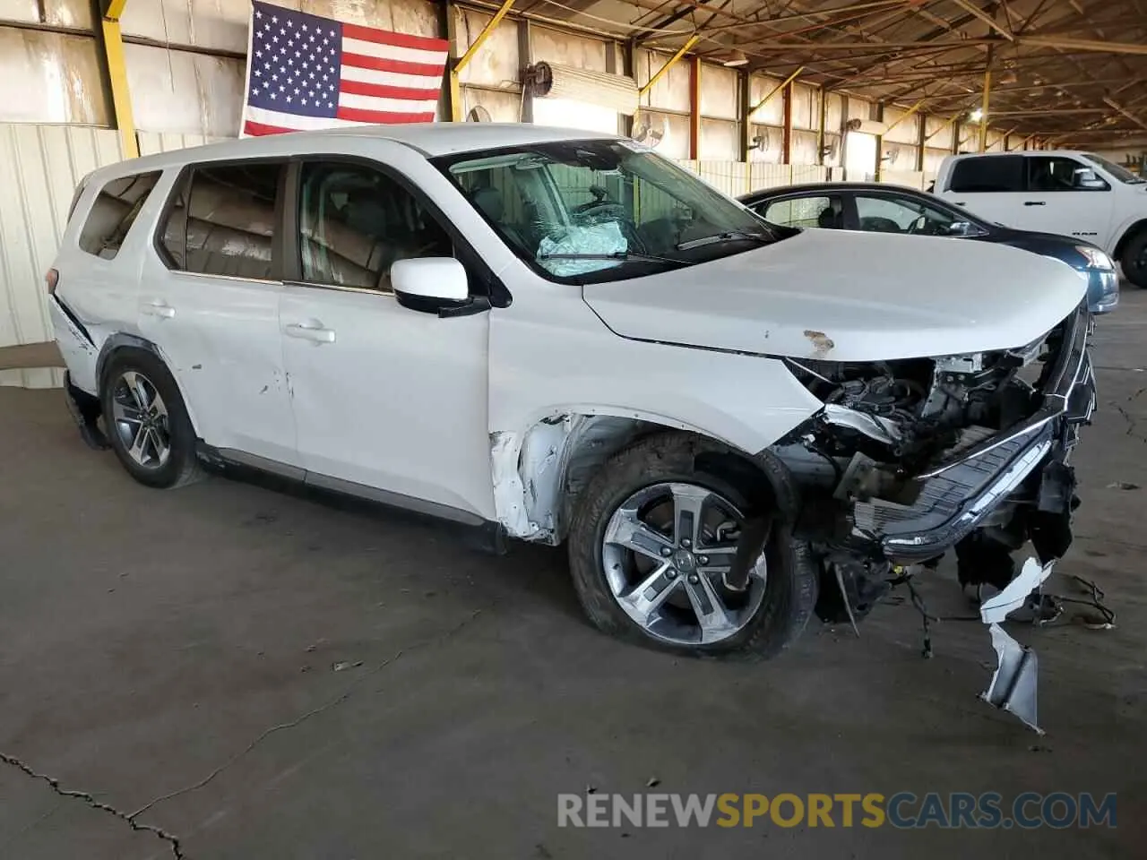 4 fotografías del automóvil dañado 5FNYG2H55RB000052 HONDA PILOT 2024
