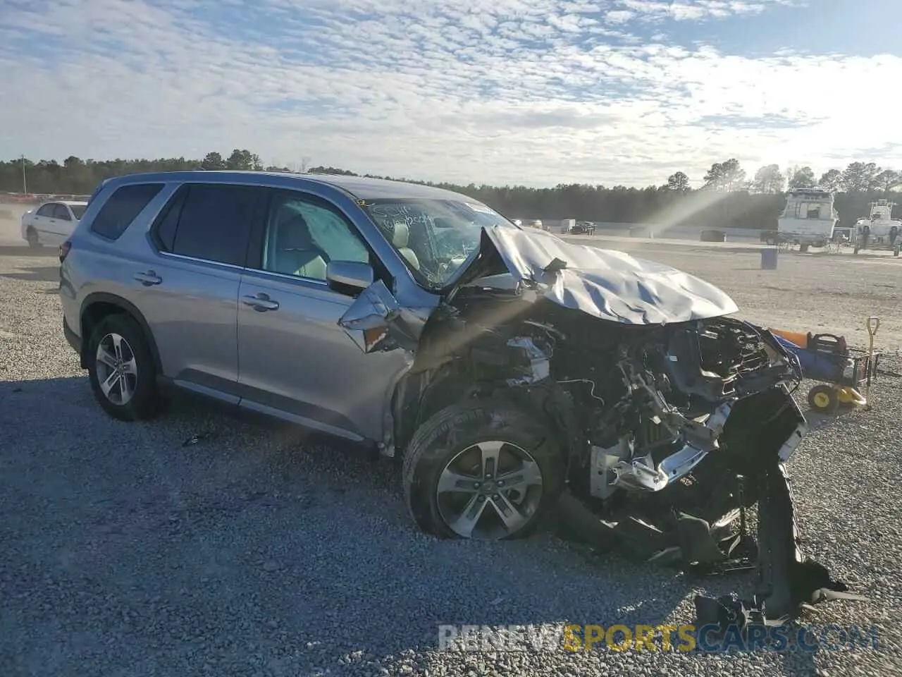 4 fotografías del automóvil dañado 5FNYG2H57RB006127 HONDA PILOT 2024
