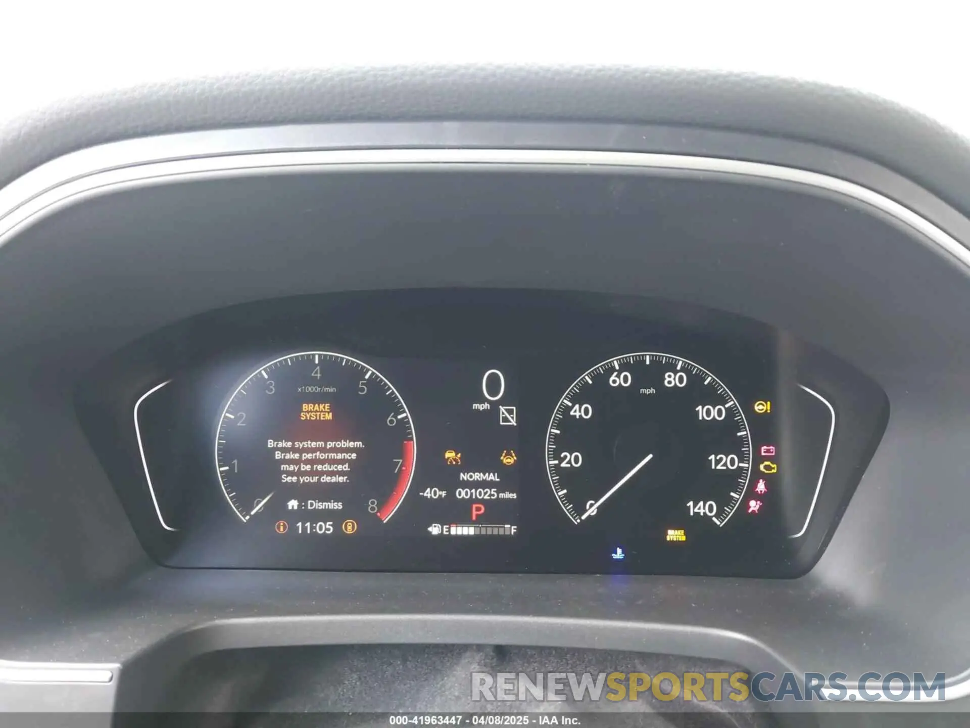7 fotografías del automóvil dañado 5FNYG1H47SB109183 HONDA PILOT 2025