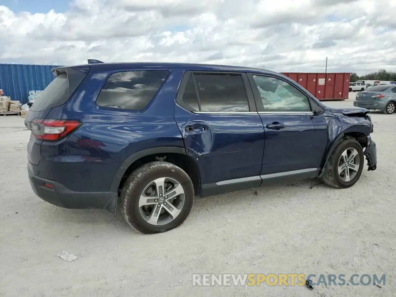 3 fotografías del automóvil dañado 5FNYG1H48SB026054 HONDA PILOT 2025