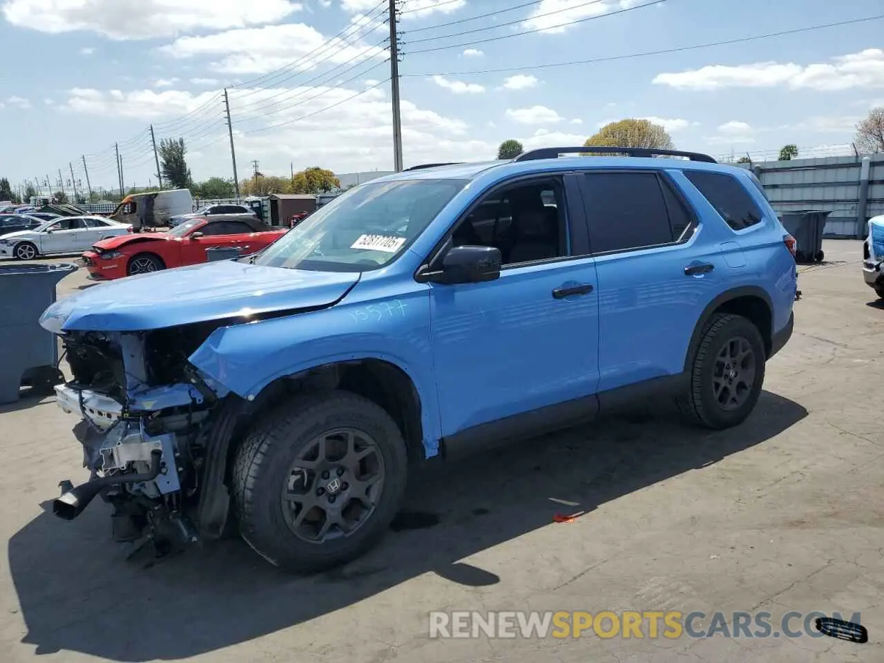 1 fotografías del automóvil dañado 5FNYG1H67SB000868 HONDA PILOT 2025