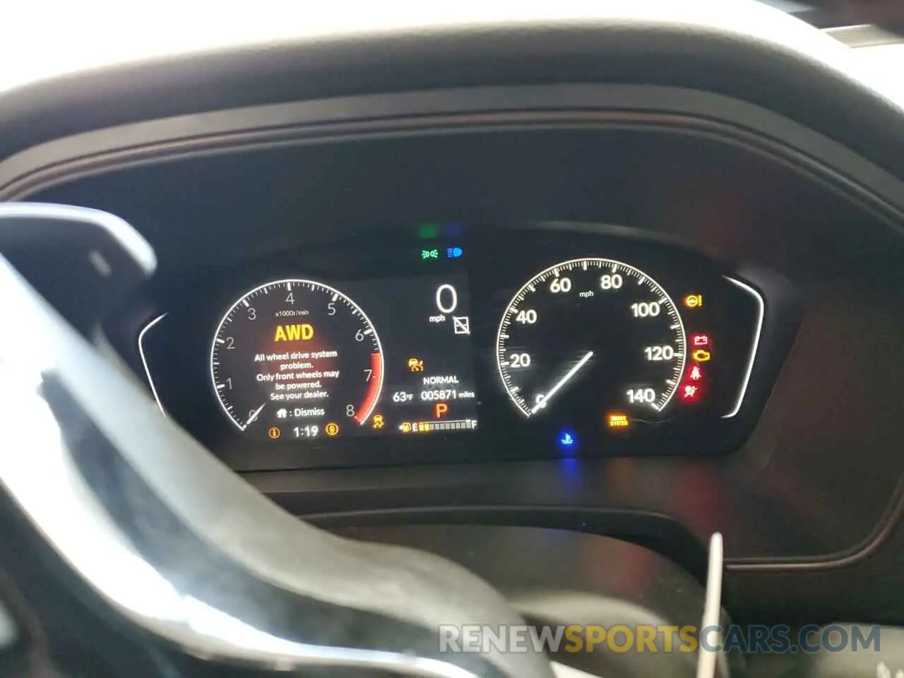 9 fotografías del automóvil dañado 5FNYG1H67SB094346 HONDA PILOT 2025