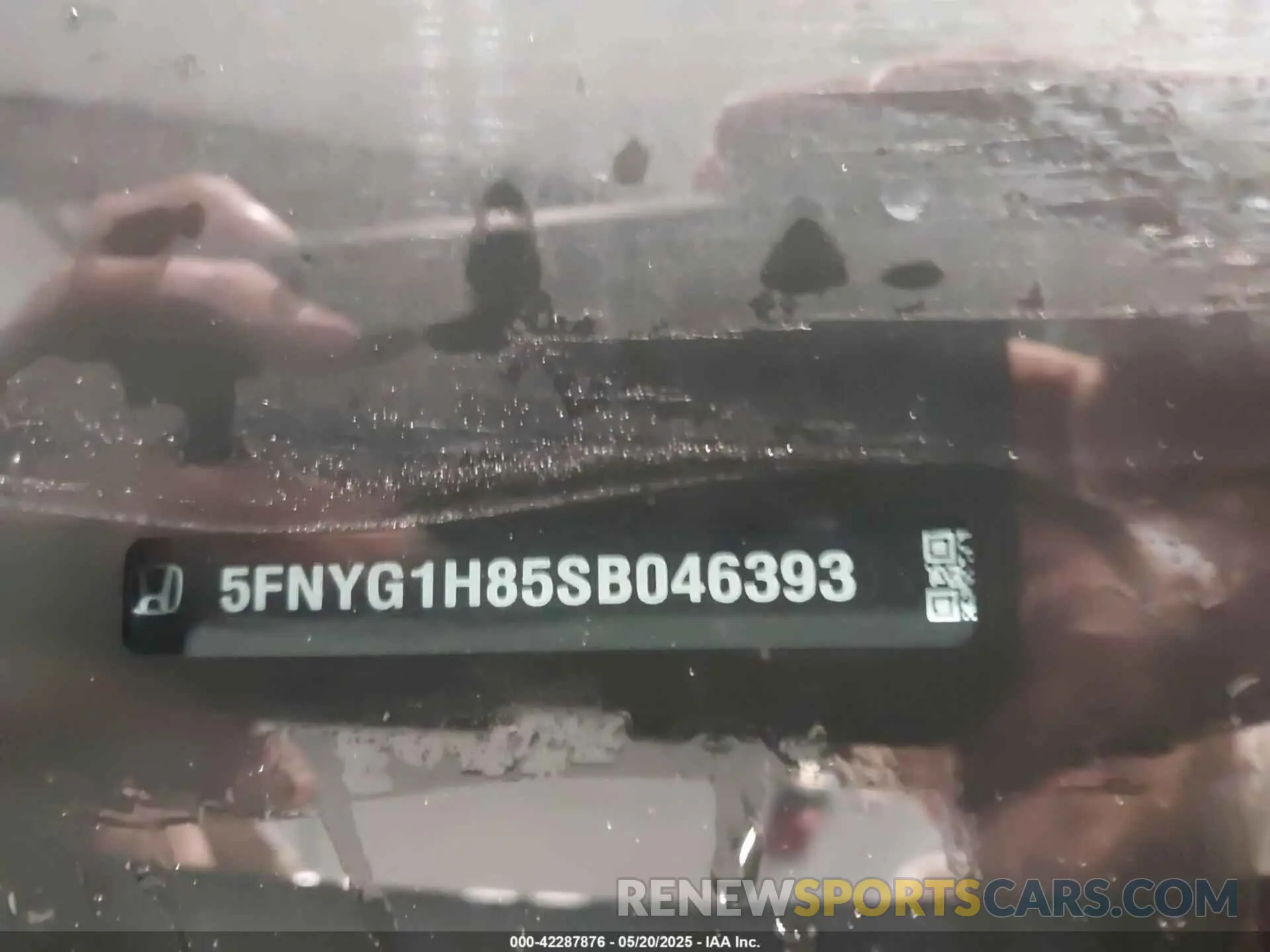 9 fotografías del automóvil dañado 5FNYG1H85SB046393 HONDA PILOT 2025