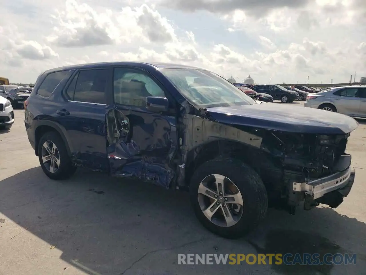 4 fotografías del automóvil dañado 5FNYG2H41SB005682 HONDA PILOT 2025