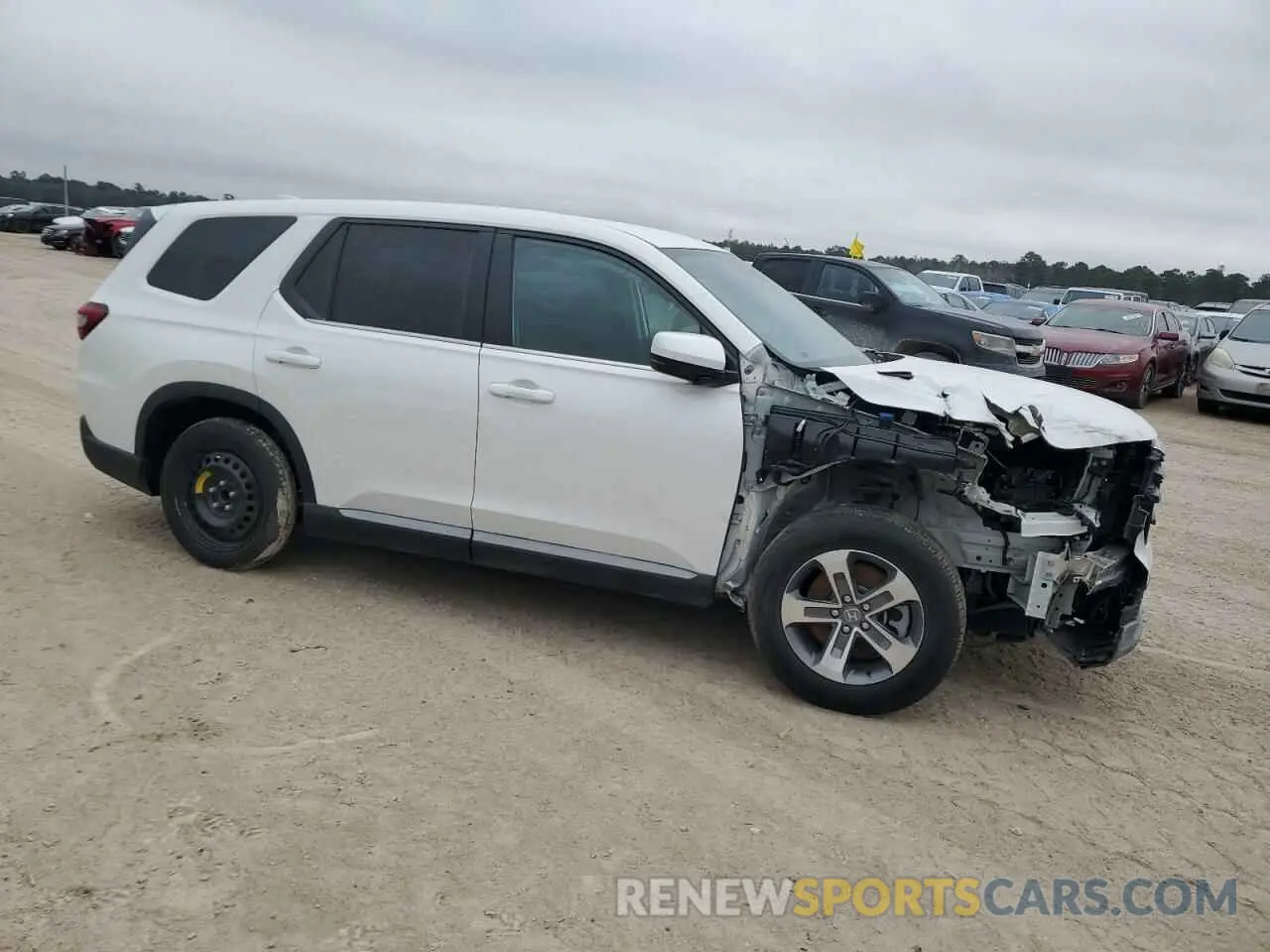 4 fotografías del automóvil dañado 5FNYG2H44SB003828 HONDA PILOT 2025