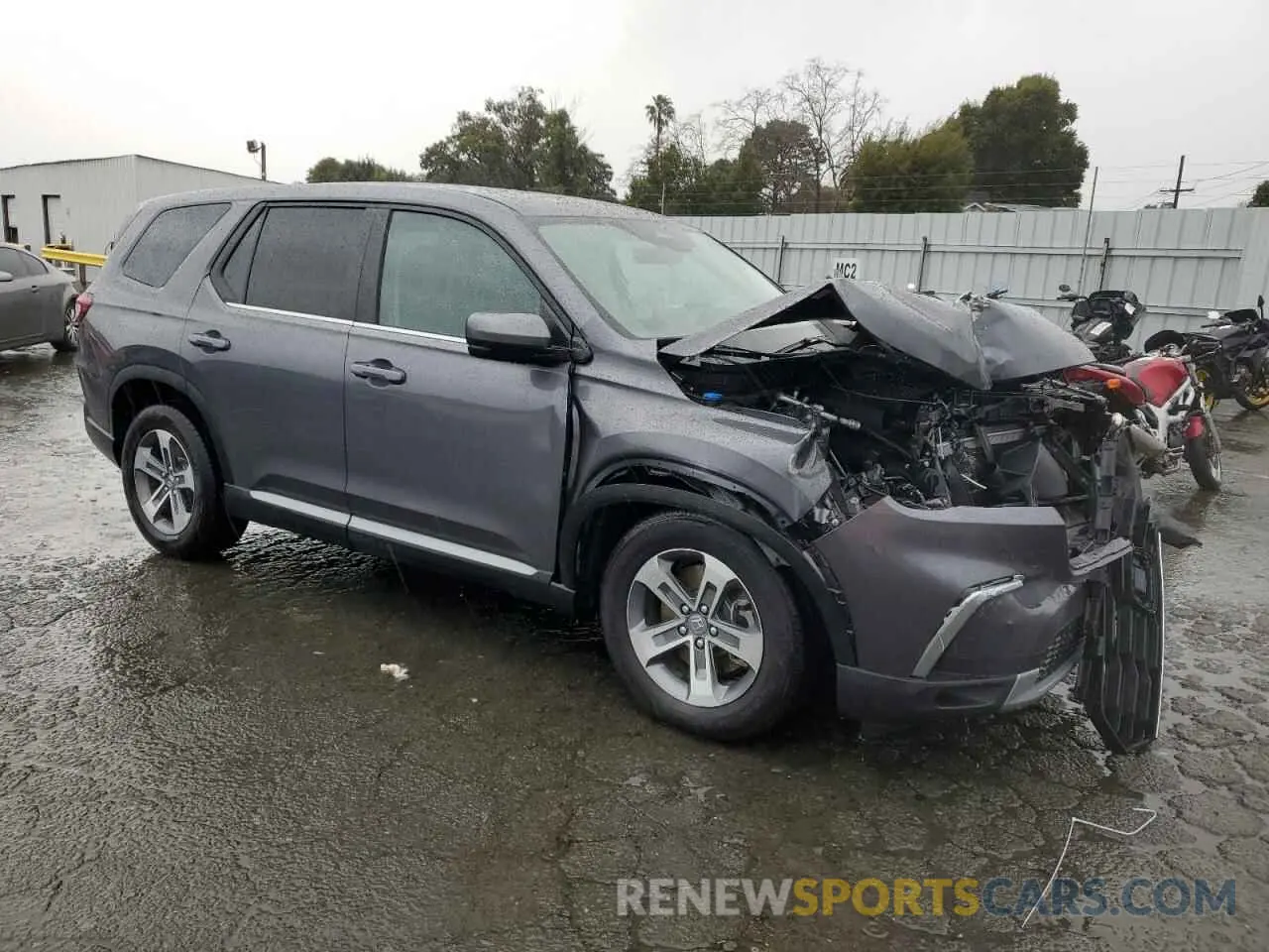 4 fotografías del automóvil dañado 5FNYG2H45SB007581 HONDA PILOT 2025