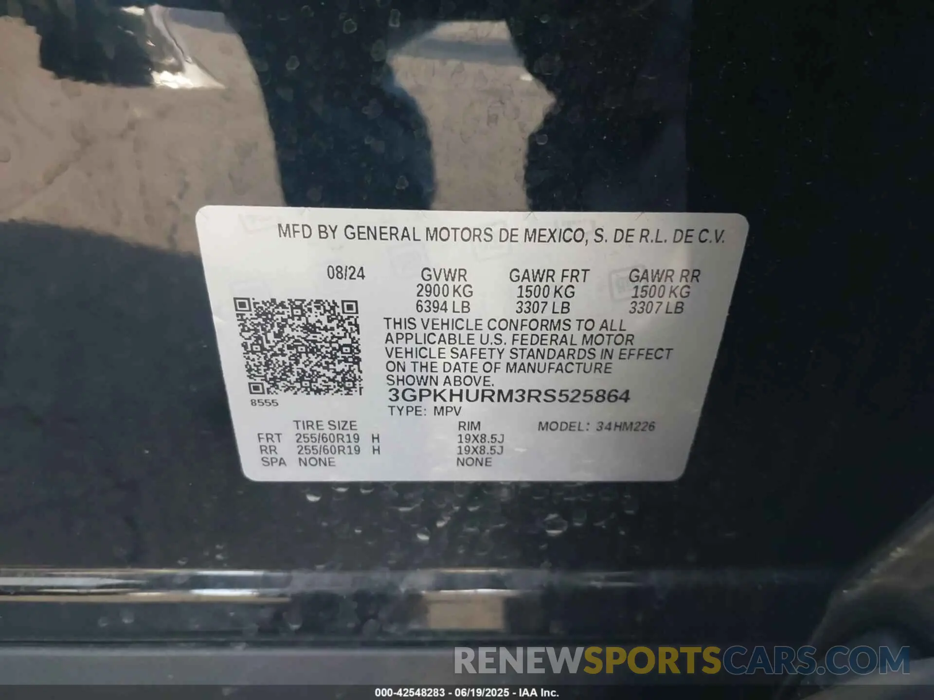 9 fotografías del automóvil dañado 3GPKHURM3RS525864 HONDA PROLOGUE 2024