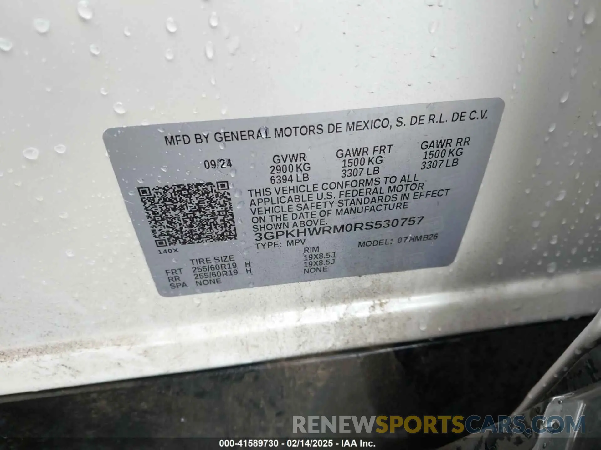 9 fotografías del automóvil dañado 3GPKHWRM0RS530757 HONDA PROLOGUE 2024