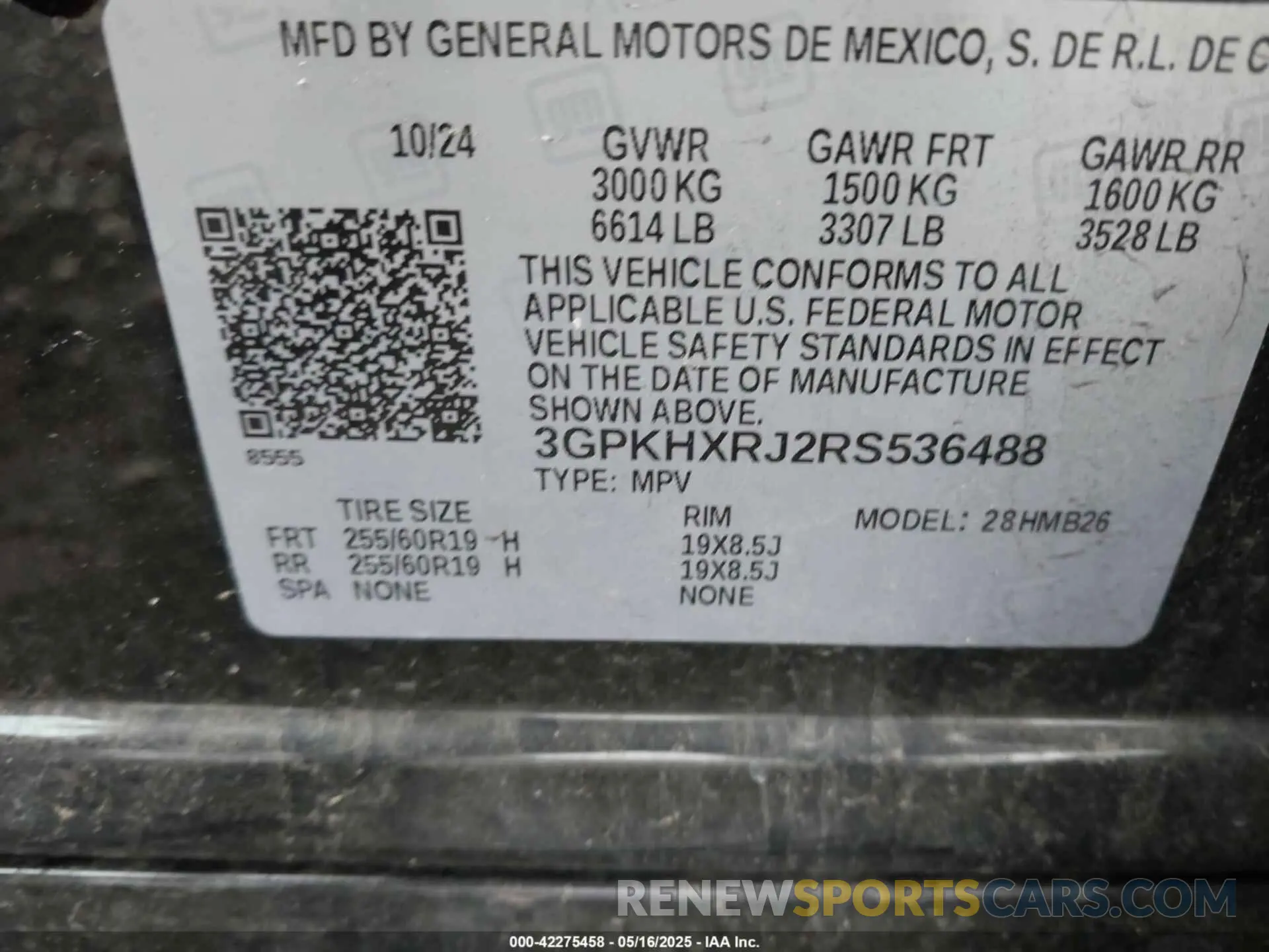 9 fotografías del automóvil dañado 3GPKHXRJ2RS536488 HONDA PROLOGUE 2024