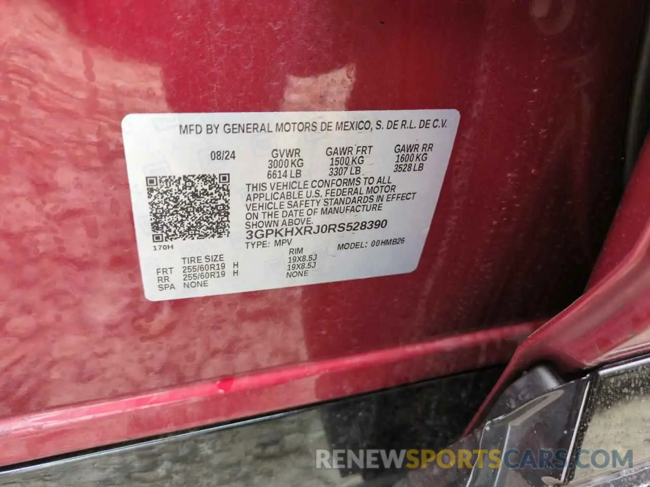 13 fotografías del automóvil dañado 3GPKHXRJ0RS528390 HONDA PROLOGUE T 2024