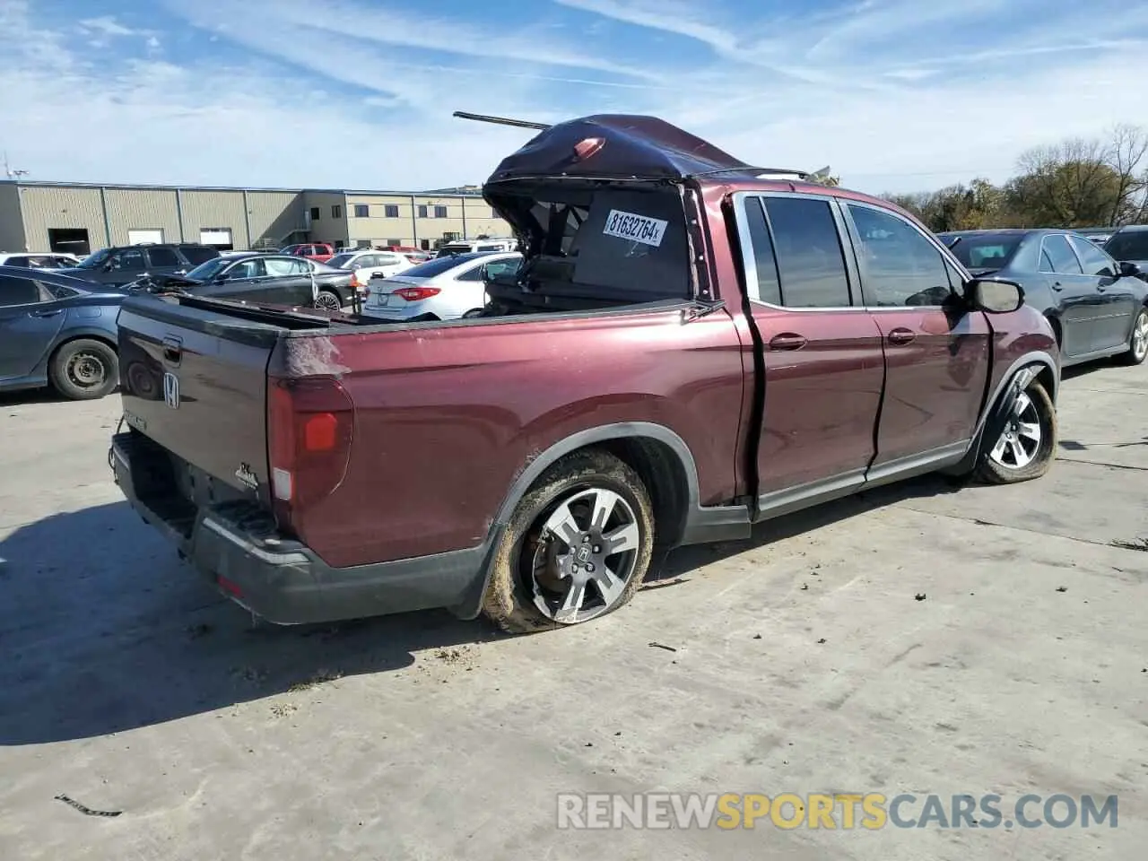 3 fotografías del automóvil dañado 5FPYK2F52KB001349 HONDA RIDGELINE 2019
