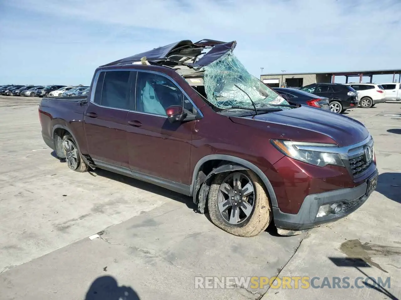 4 fotografías del automóvil dañado 5FPYK2F52KB001349 HONDA RIDGELINE 2019