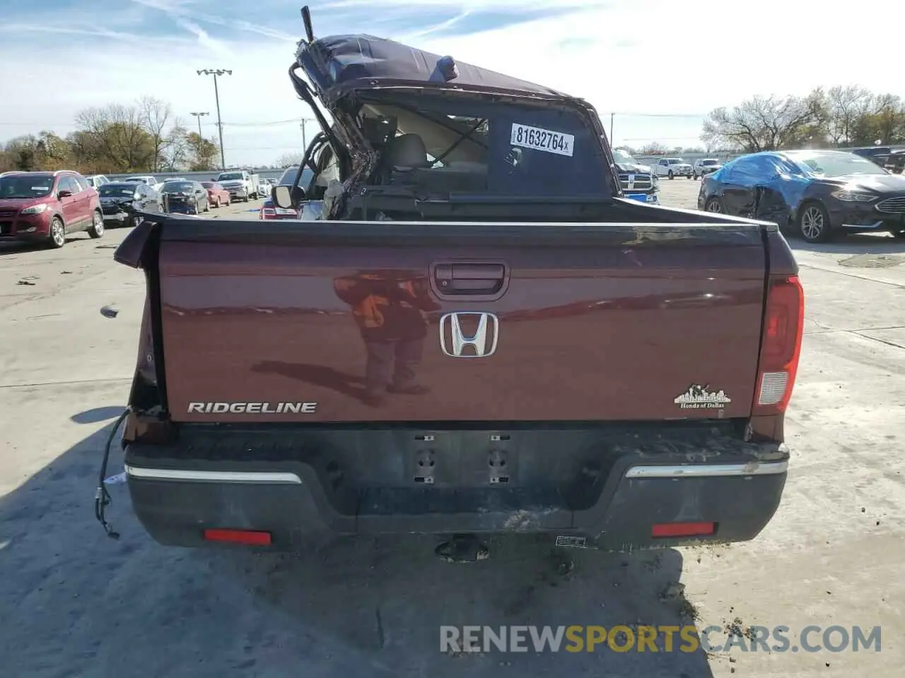 6 fotografías del automóvil dañado 5FPYK2F52KB001349 HONDA RIDGELINE 2019