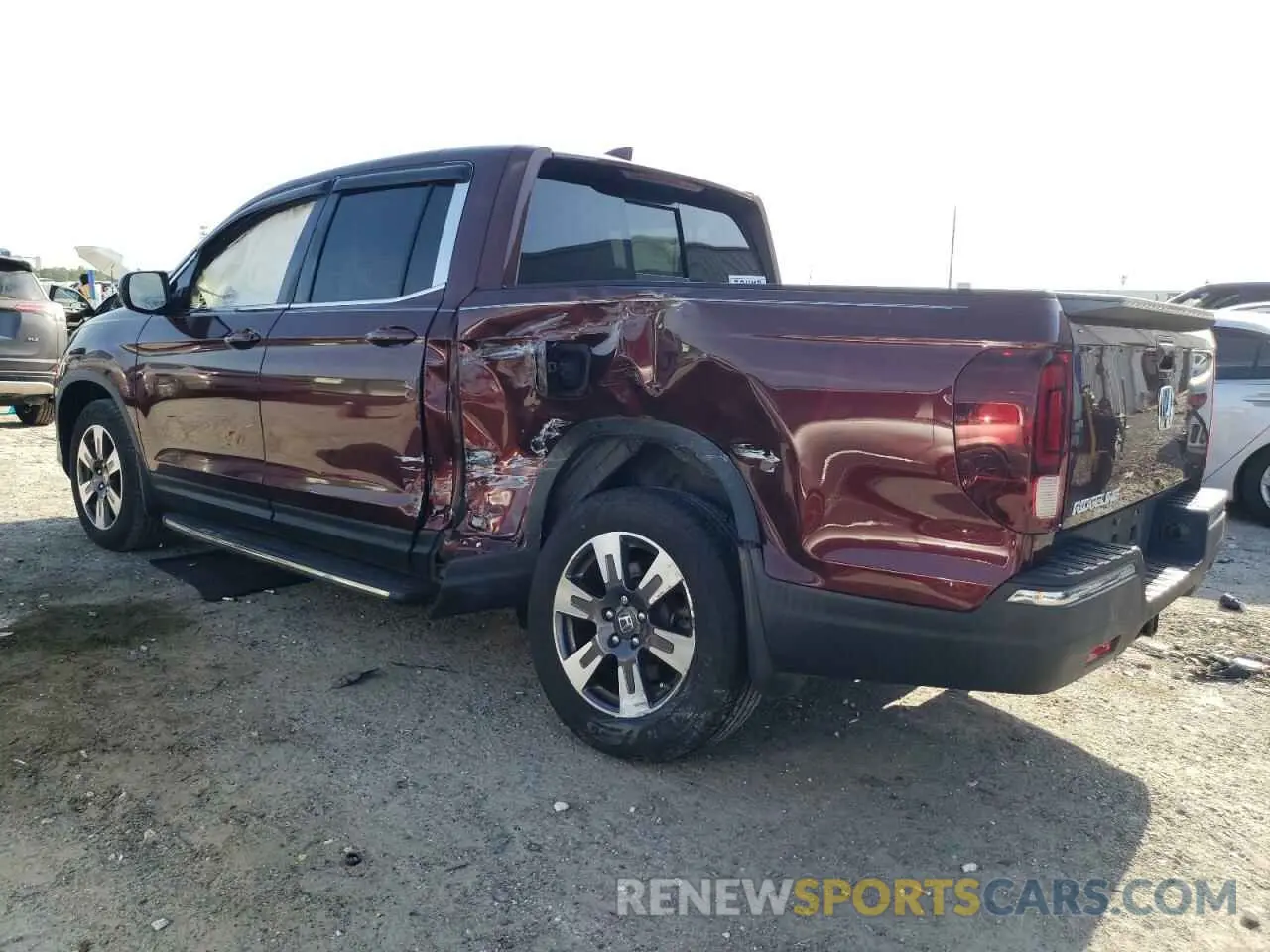 2 fotografías del automóvil dañado 5FPYK2F67KB001114 HONDA RIDGELINE 2019