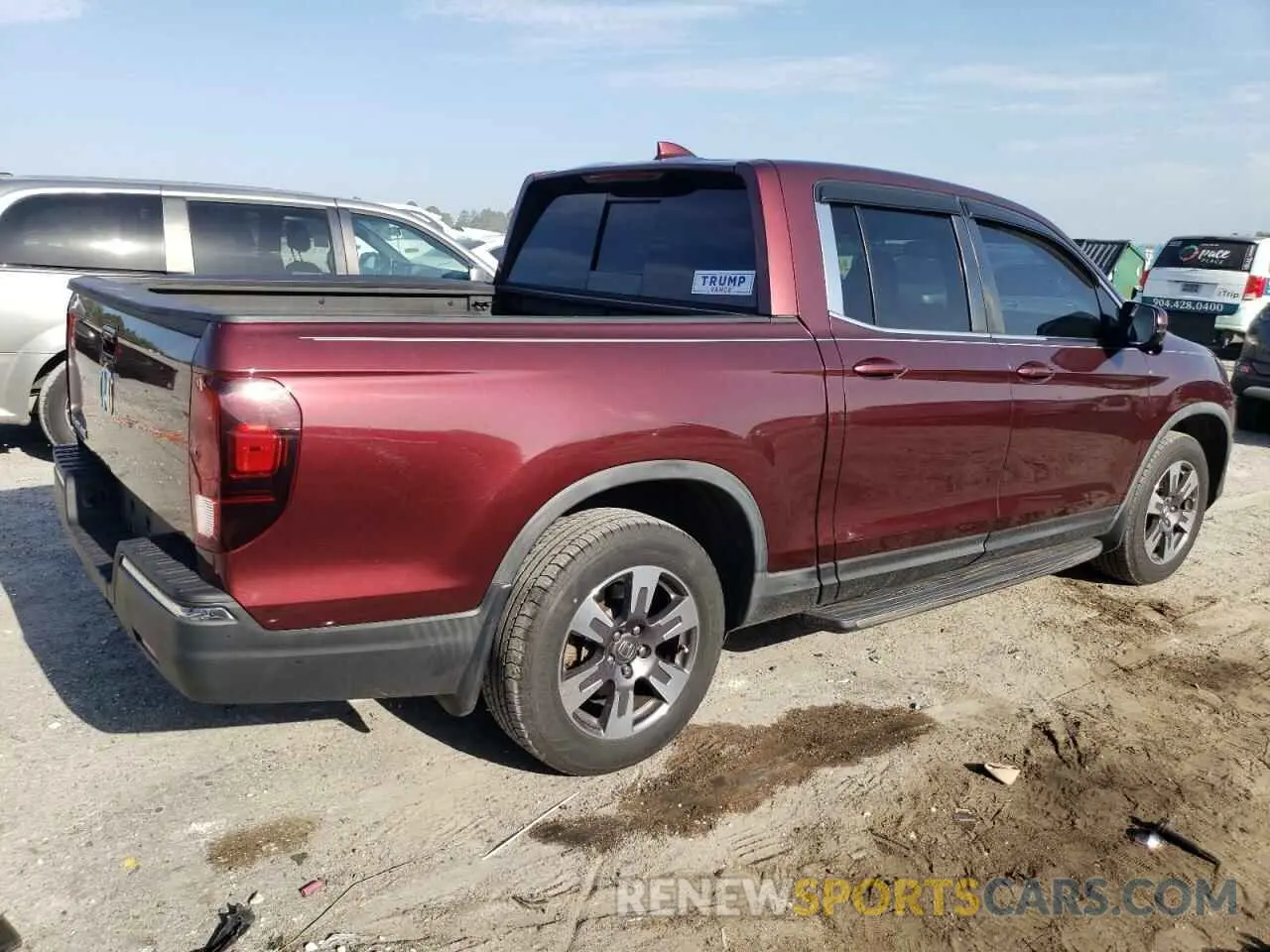 3 fotografías del automóvil dañado 5FPYK2F67KB001114 HONDA RIDGELINE 2019