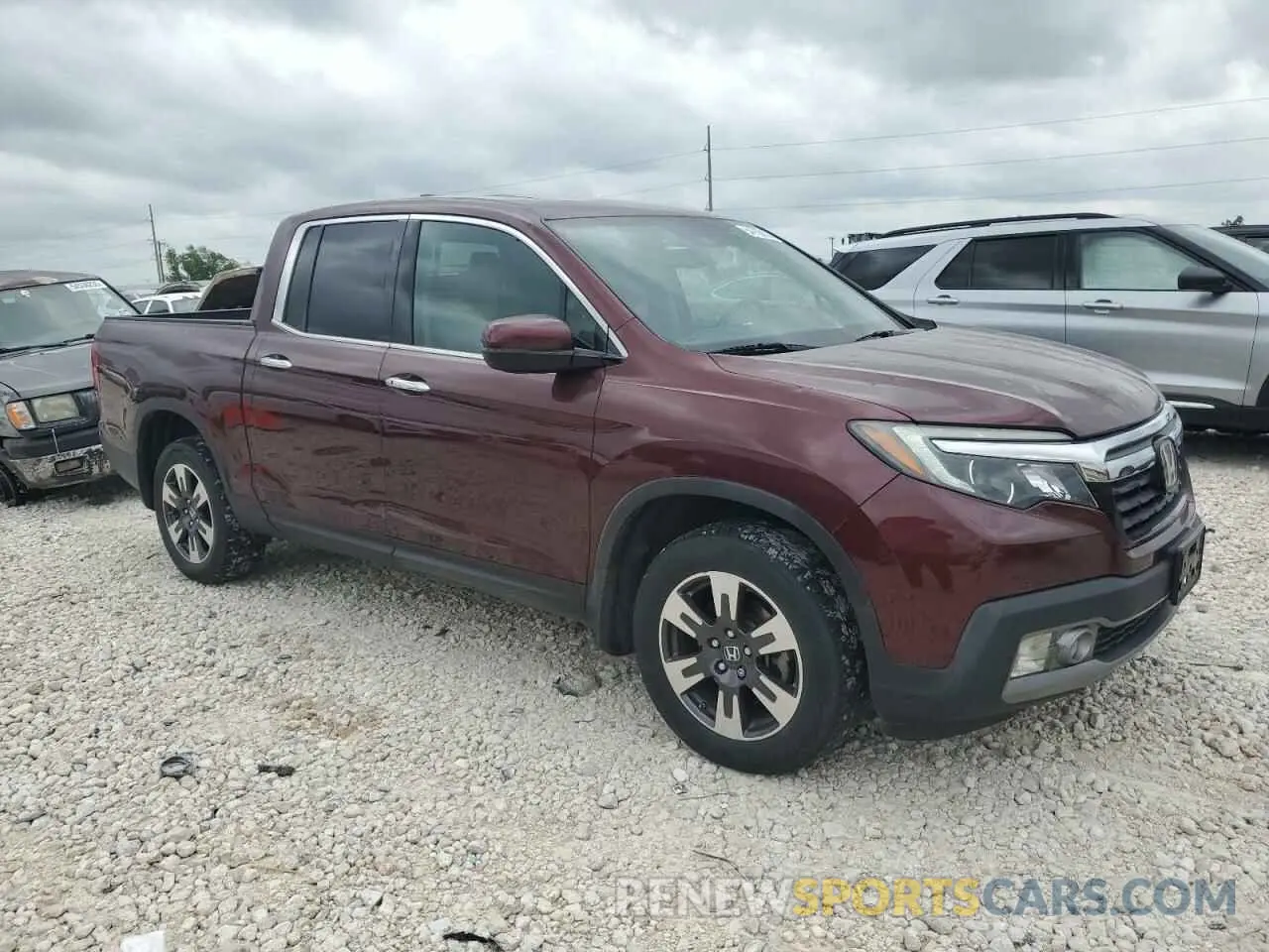 4 fotografías del automóvil dañado 5FPYK3F70KB002068 HONDA RIDGELINE 2019