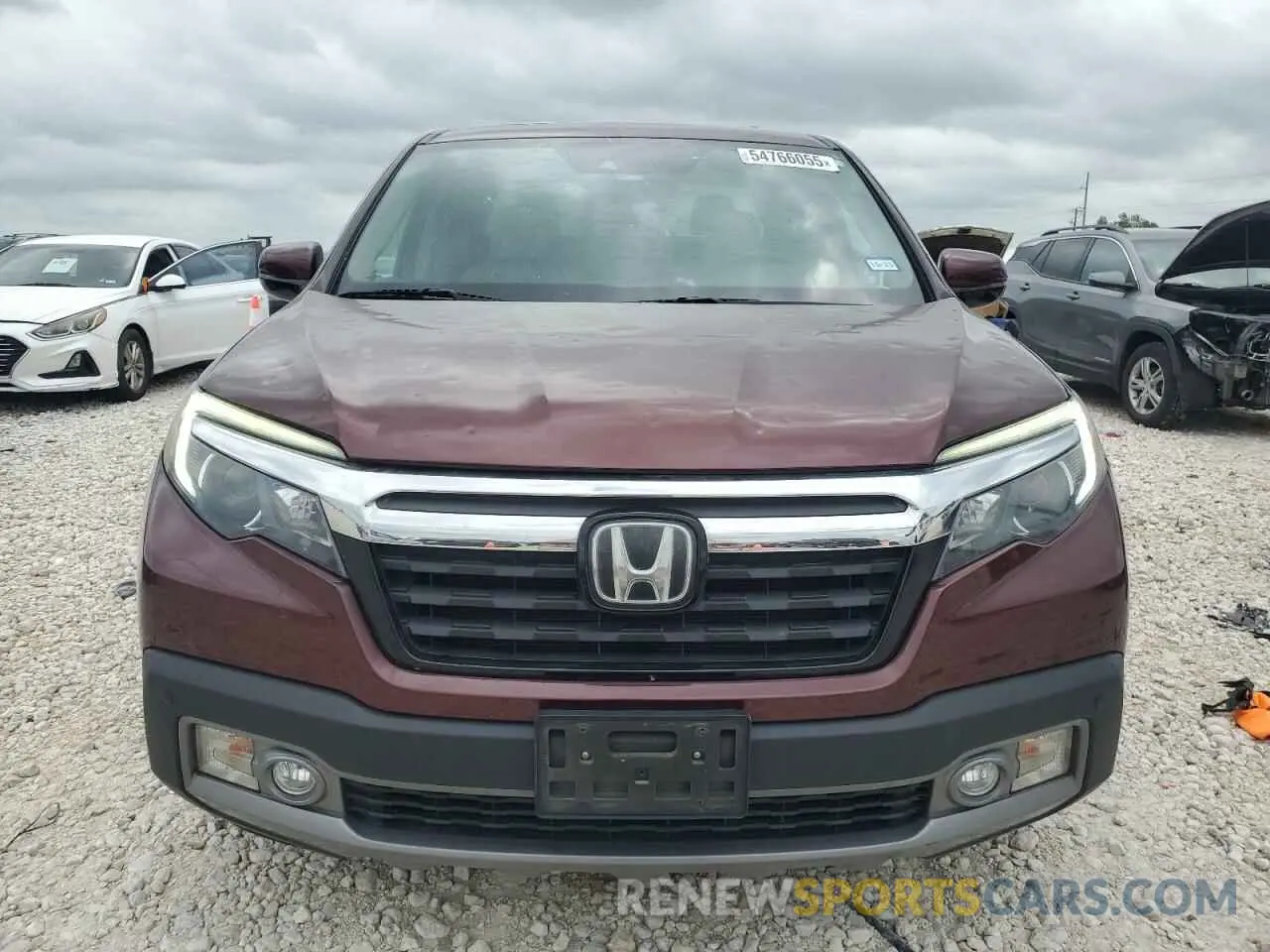 5 fotografías del automóvil dañado 5FPYK3F70KB002068 HONDA RIDGELINE 2019