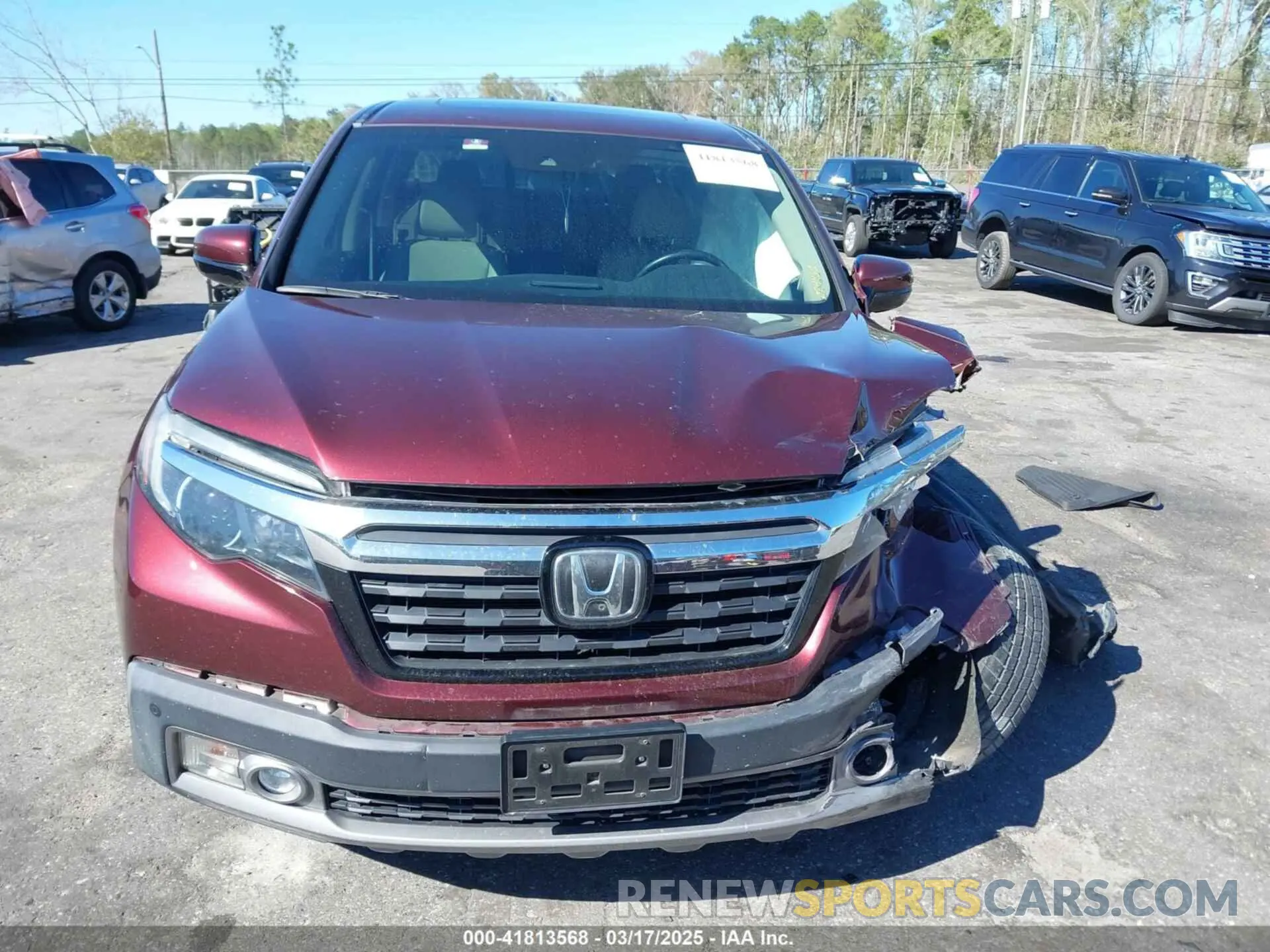 11 fotografías del automóvil dañado 5FPYK3F72KB024461 HONDA RIDGELINE 2019