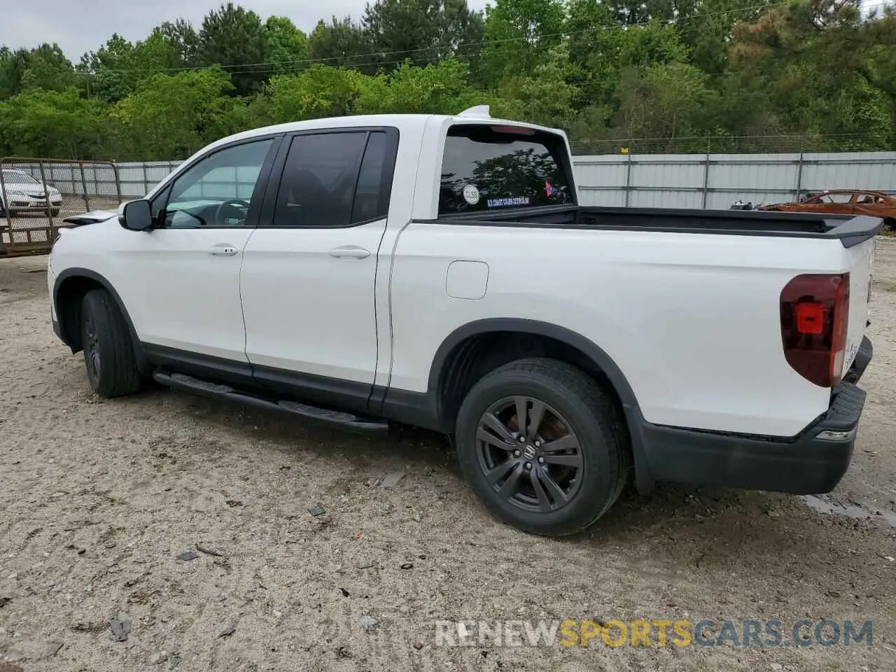 2 fotografías del automóvil dañado 5FPYK3F10LB022690 HONDA RIDGELINE 2020