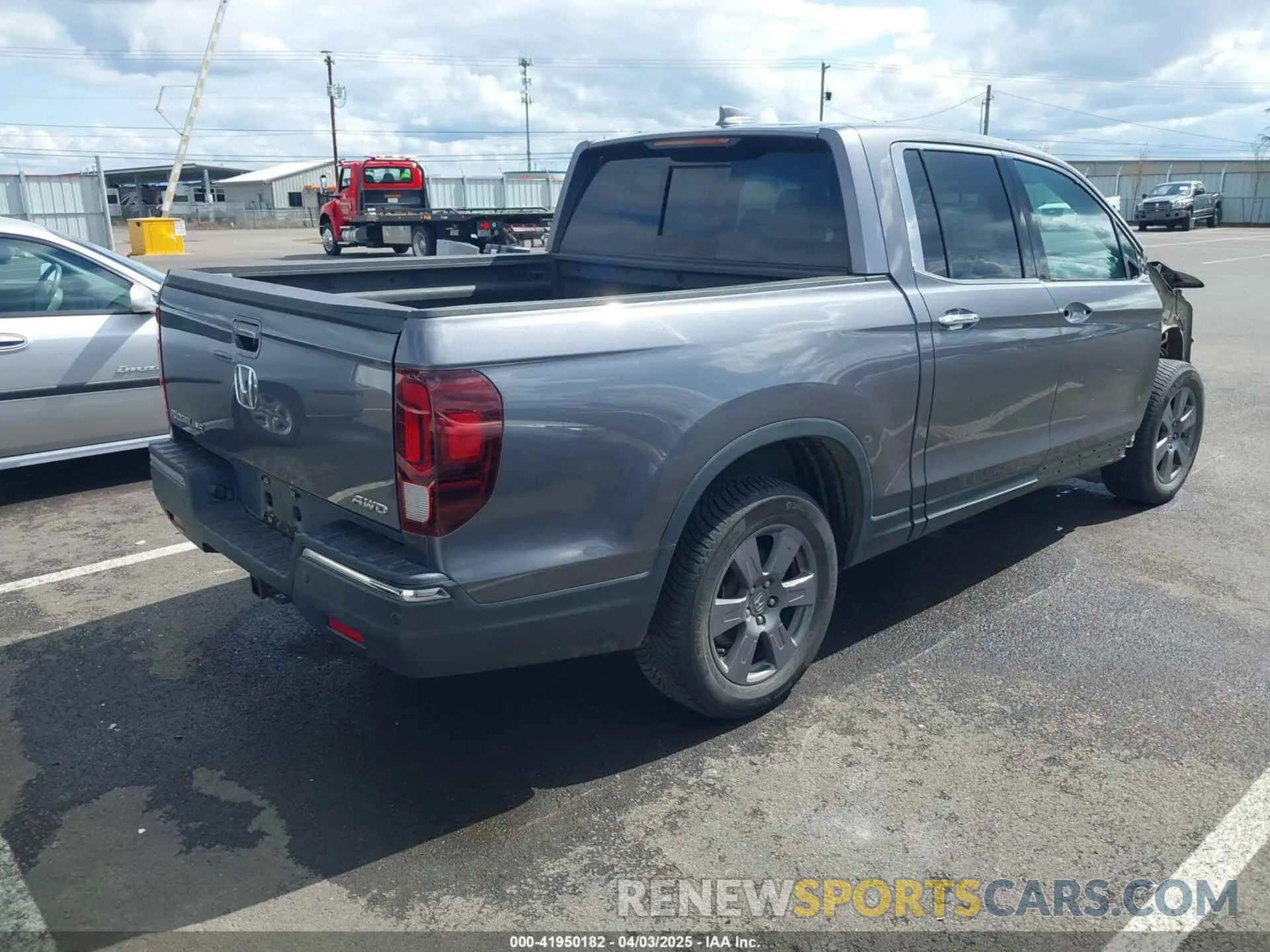 4 fotografías del automóvil dañado 5FPYK3F71LB004106 HONDA RIDGELINE 2020