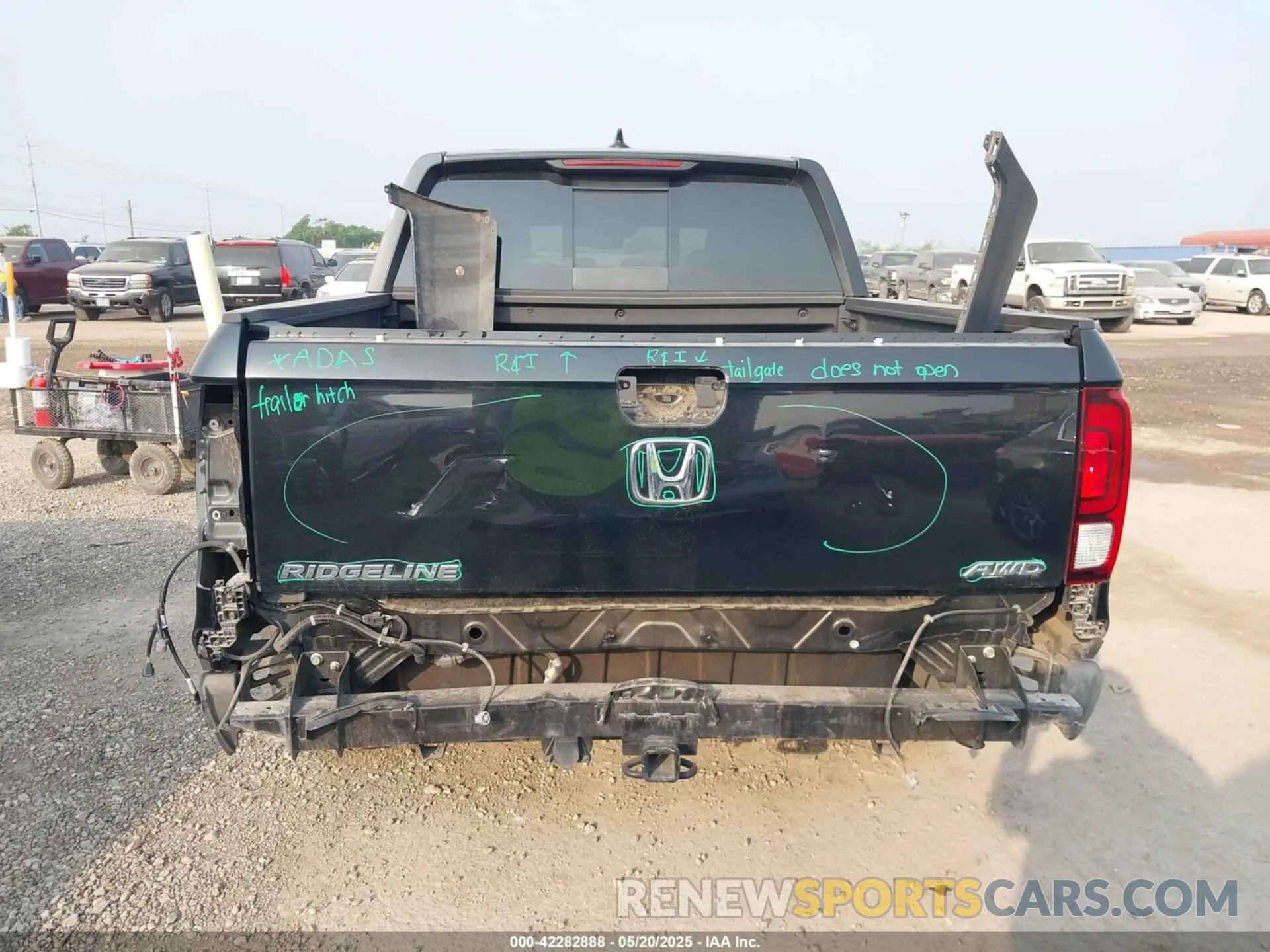 17 fotografías del automóvil dañado 5FPYK3F87LB026779 HONDA RIDGELINE 2020
