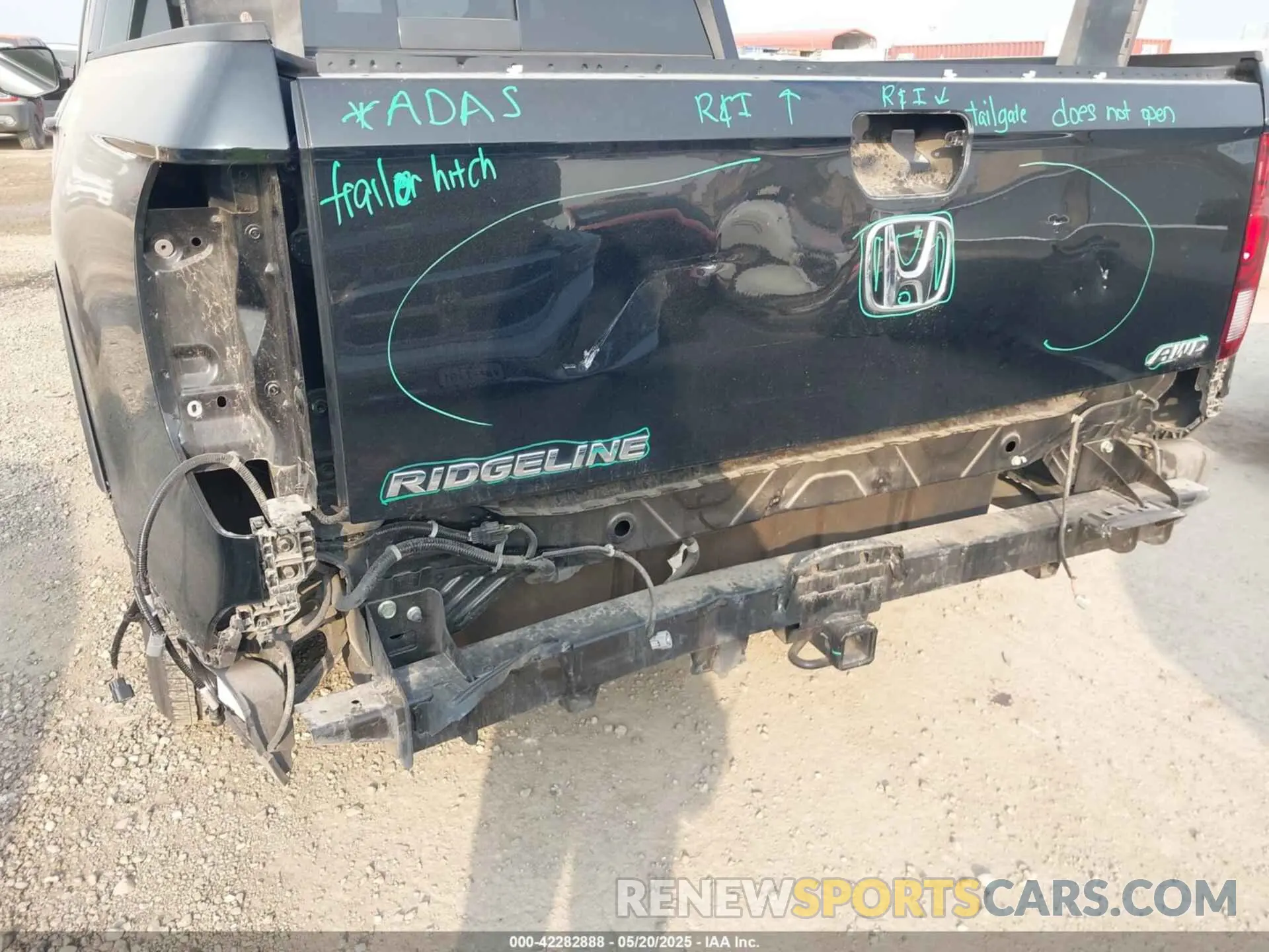6 fotografías del automóvil dañado 5FPYK3F87LB026779 HONDA RIDGELINE 2020