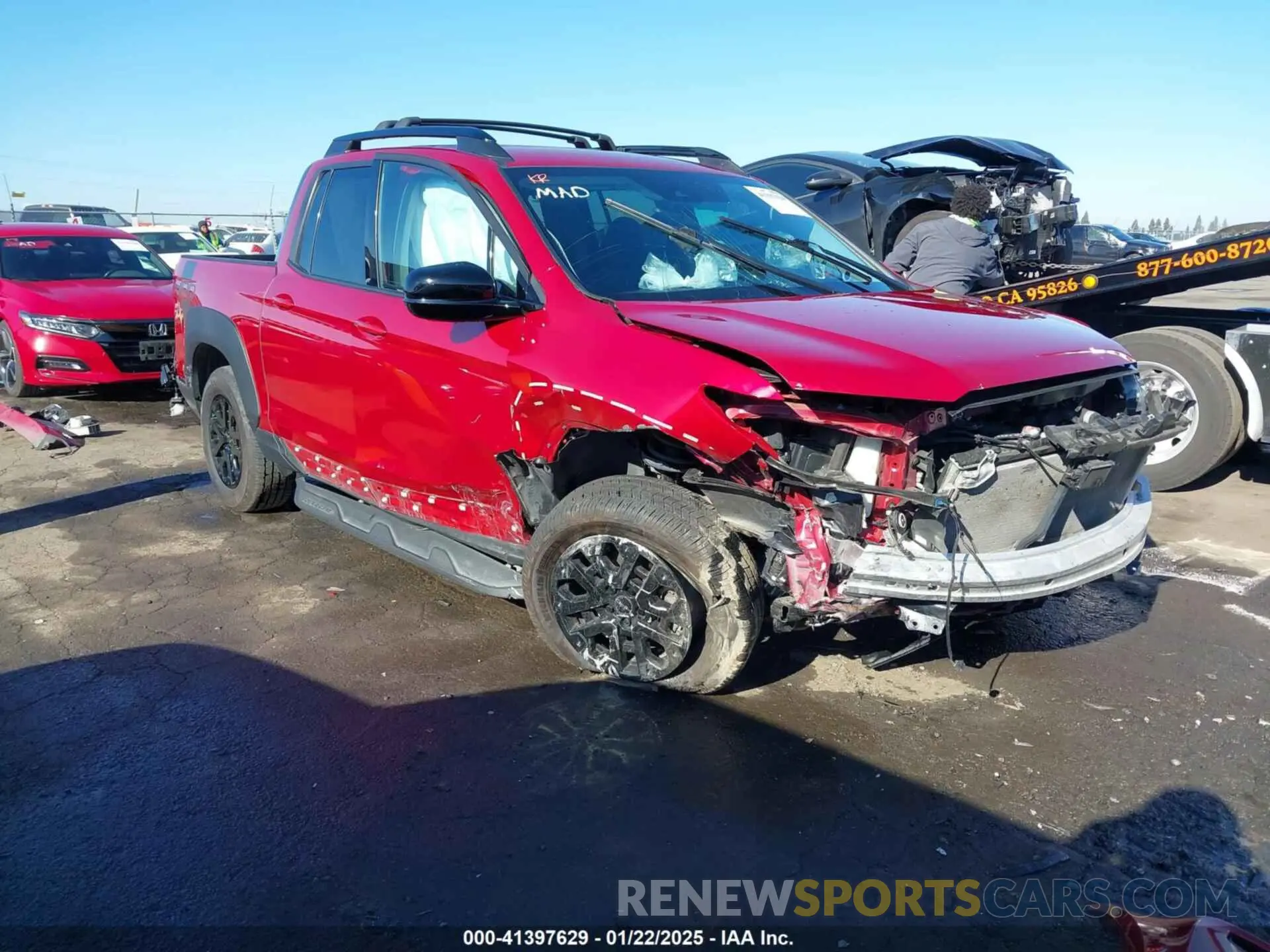 1 fotografías del automóvil dañado 5FPYK3F10MB001758 HONDA RIDGELINE 2021
