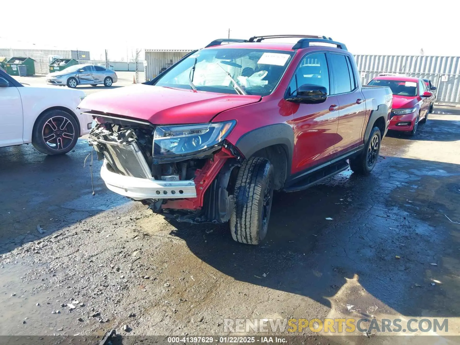 2 fotografías del automóvil dañado 5FPYK3F10MB001758 HONDA RIDGELINE 2021