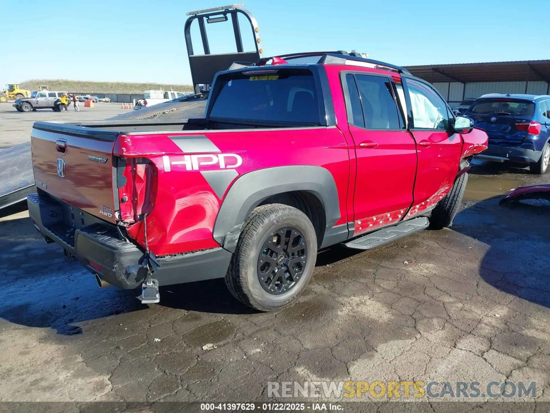 4 fotografías del automóvil dañado 5FPYK3F10MB001758 HONDA RIDGELINE 2021