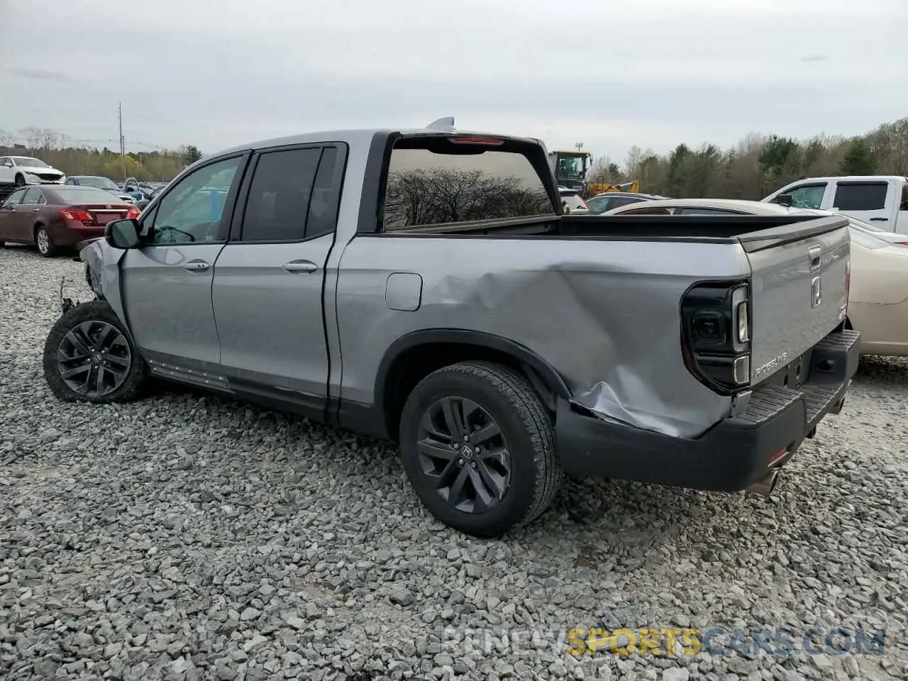 2 fotografías del automóvil dañado 5FPYK3F11MB003051 HONDA RIDGELINE 2021