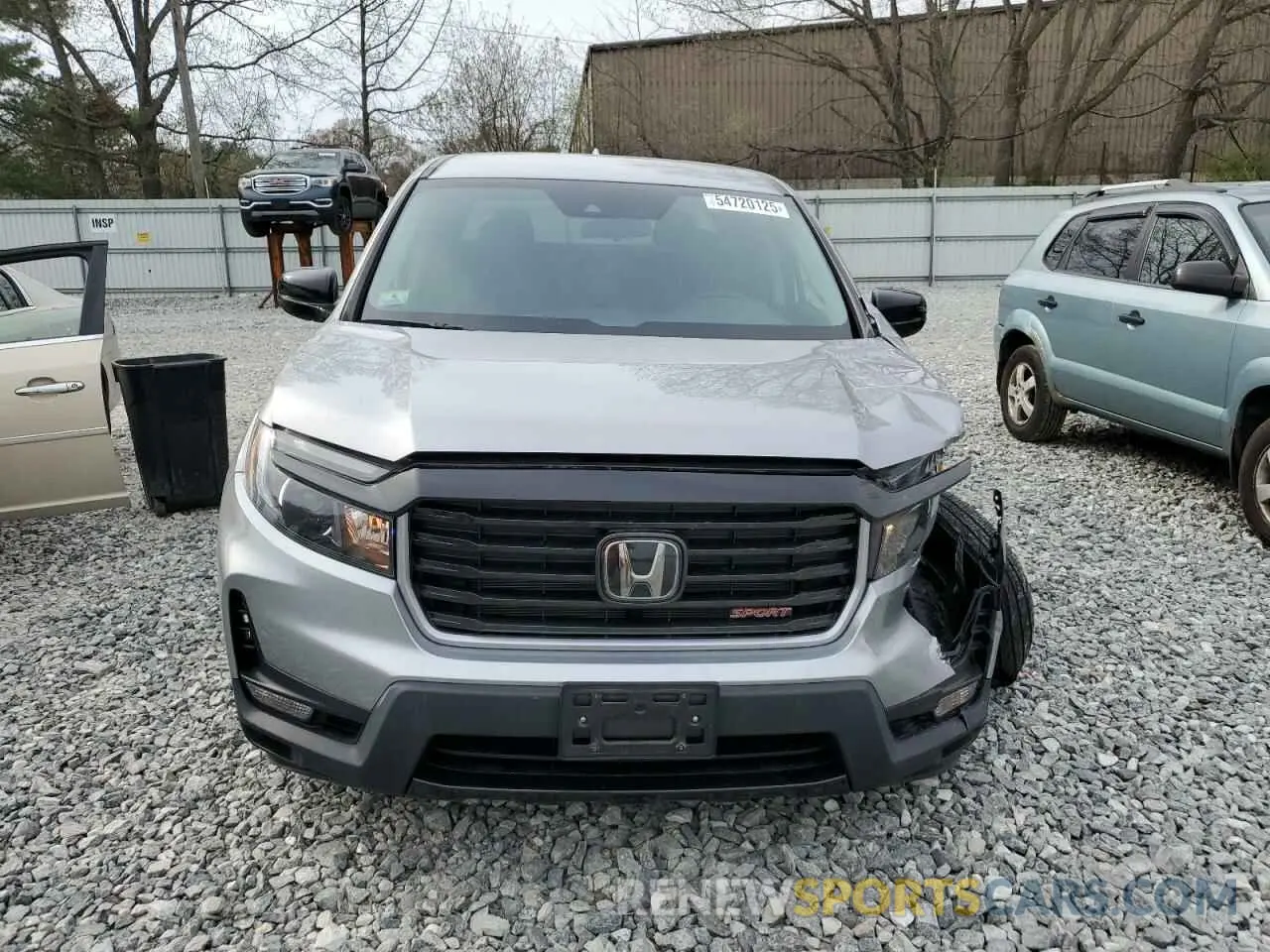 5 fotografías del automóvil dañado 5FPYK3F11MB003051 HONDA RIDGELINE 2021