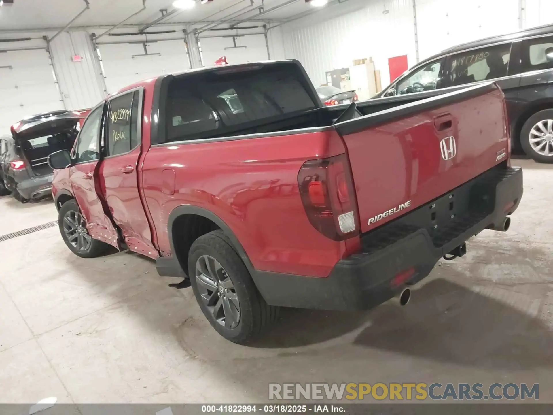 3 fotografías del automóvil dañado 5FPYK3F13MB009577 HONDA RIDGELINE 2021