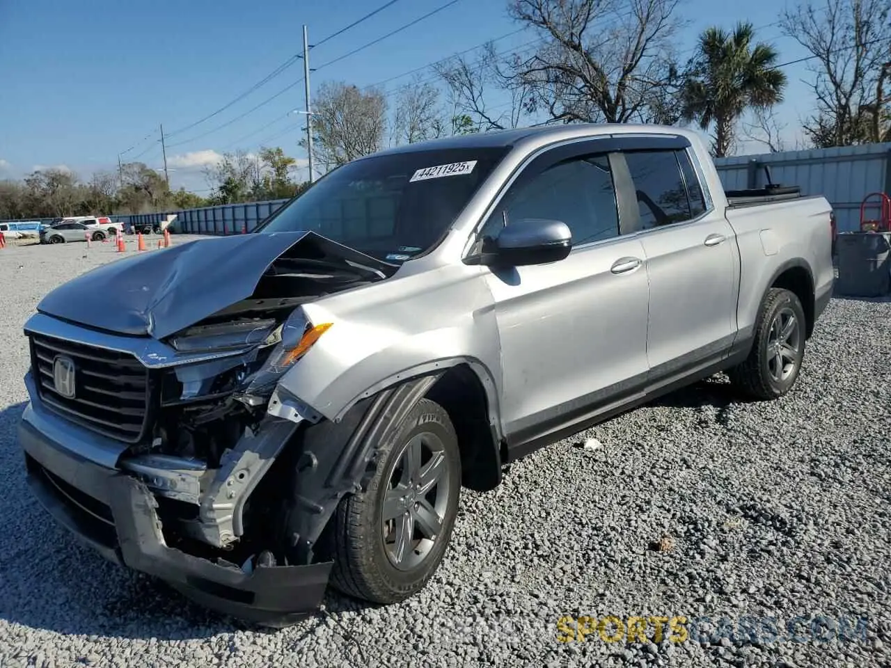 1 fotografías del automóvil dañado 5FPYK3F53MB019934 HONDA RIDGELINE 2021