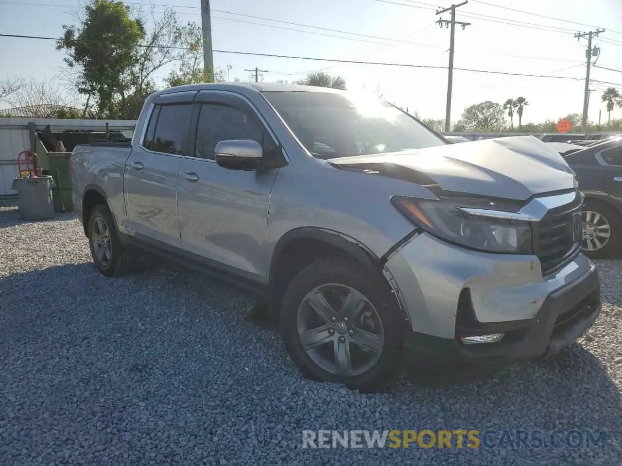 4 fotografías del automóvil dañado 5FPYK3F53MB019934 HONDA RIDGELINE 2021
